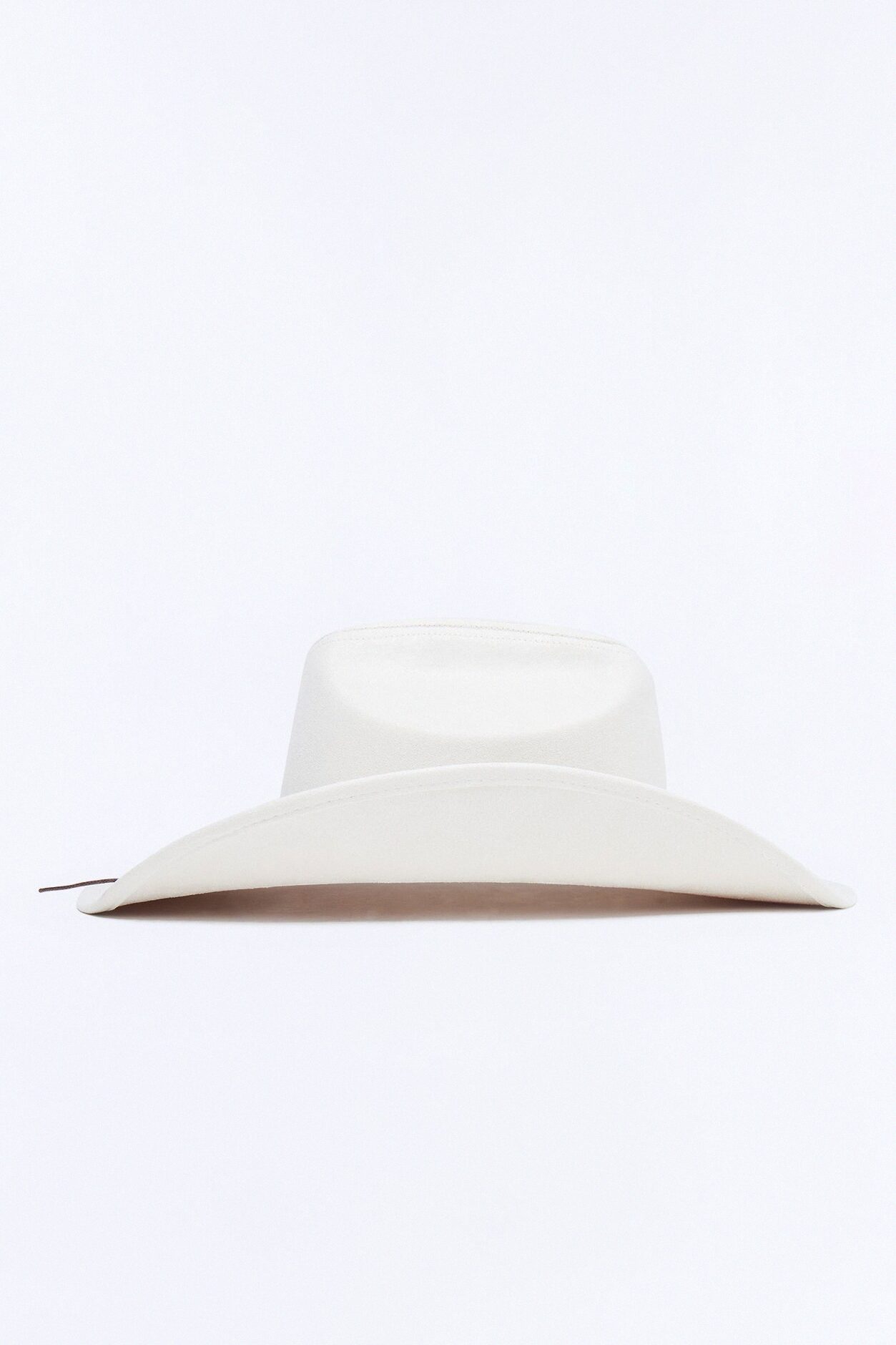 On The Ranch Faux Suede Hardware Cowboy Hat - Ivory