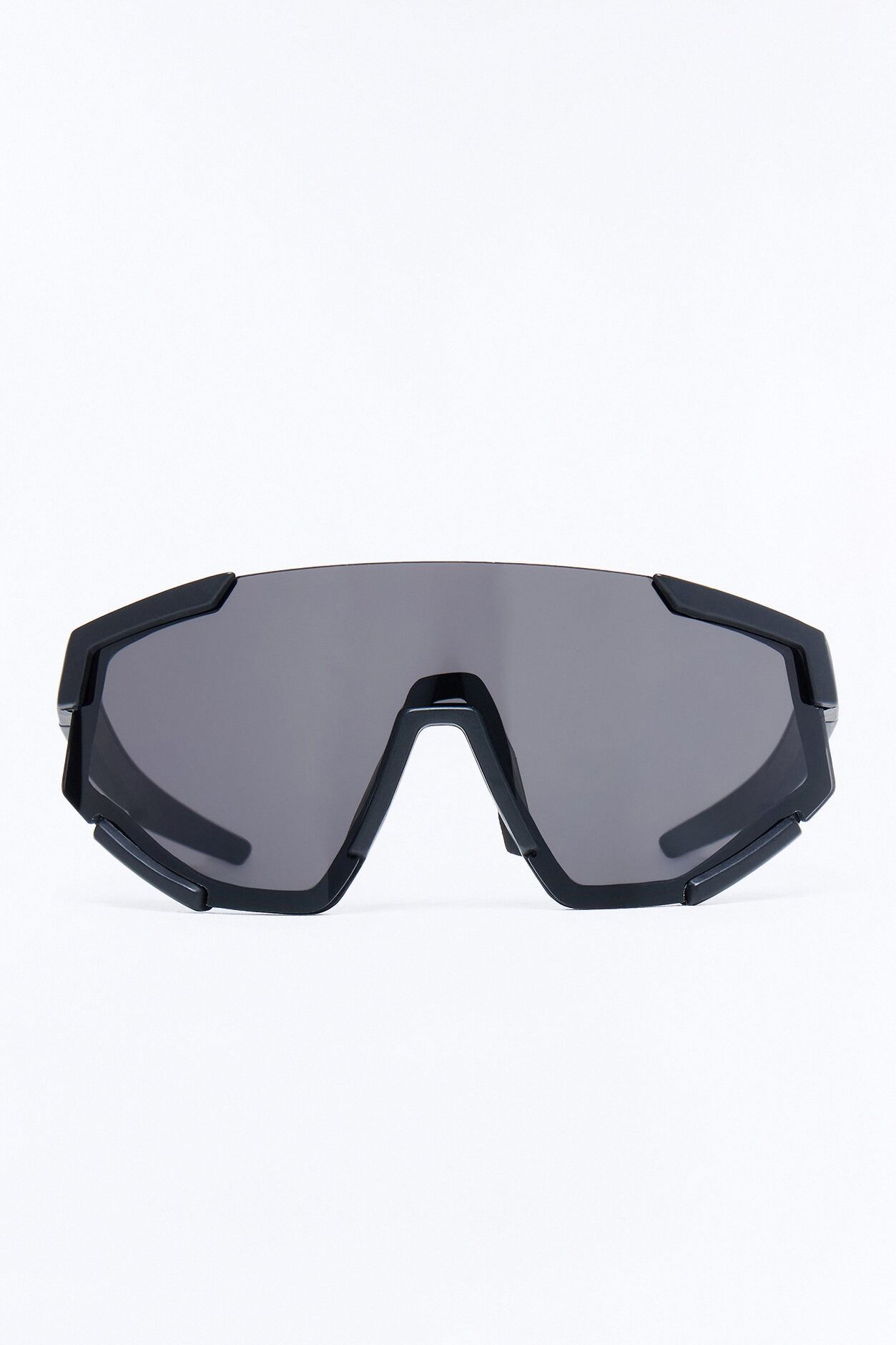 Striving Forward Sport Wrap Sunglasses - Black/Grey