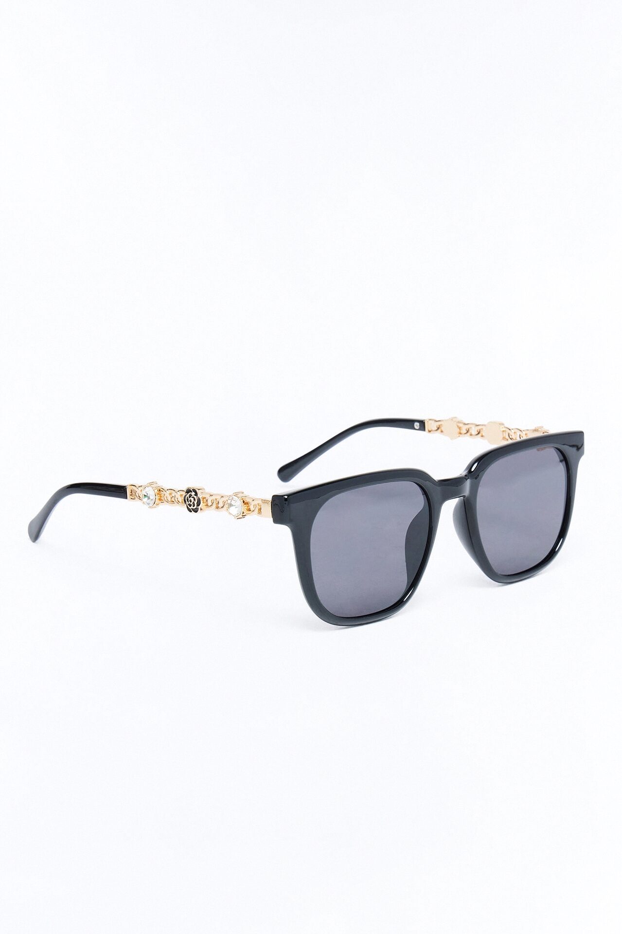 Diamond Bouquet Sunglasses - Black