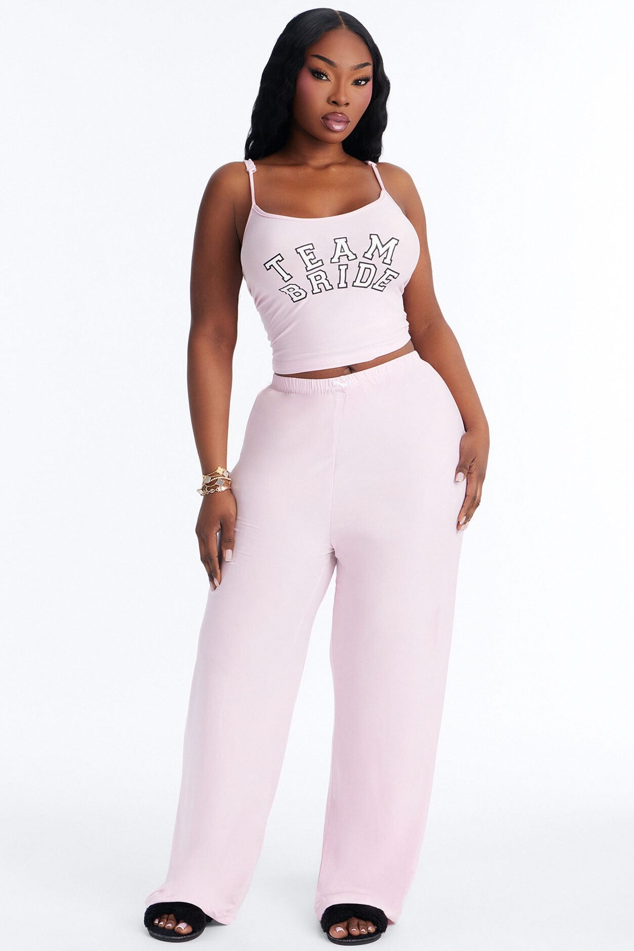 Team Bride Boarding PJ Set - Pink