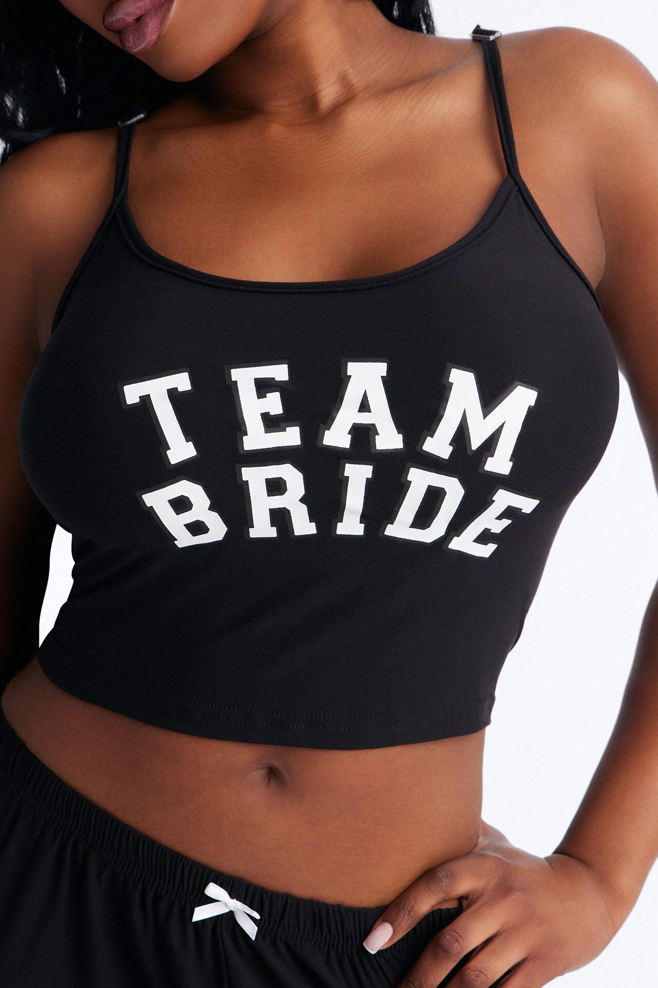Team Bride Boarding PJ Set - Black