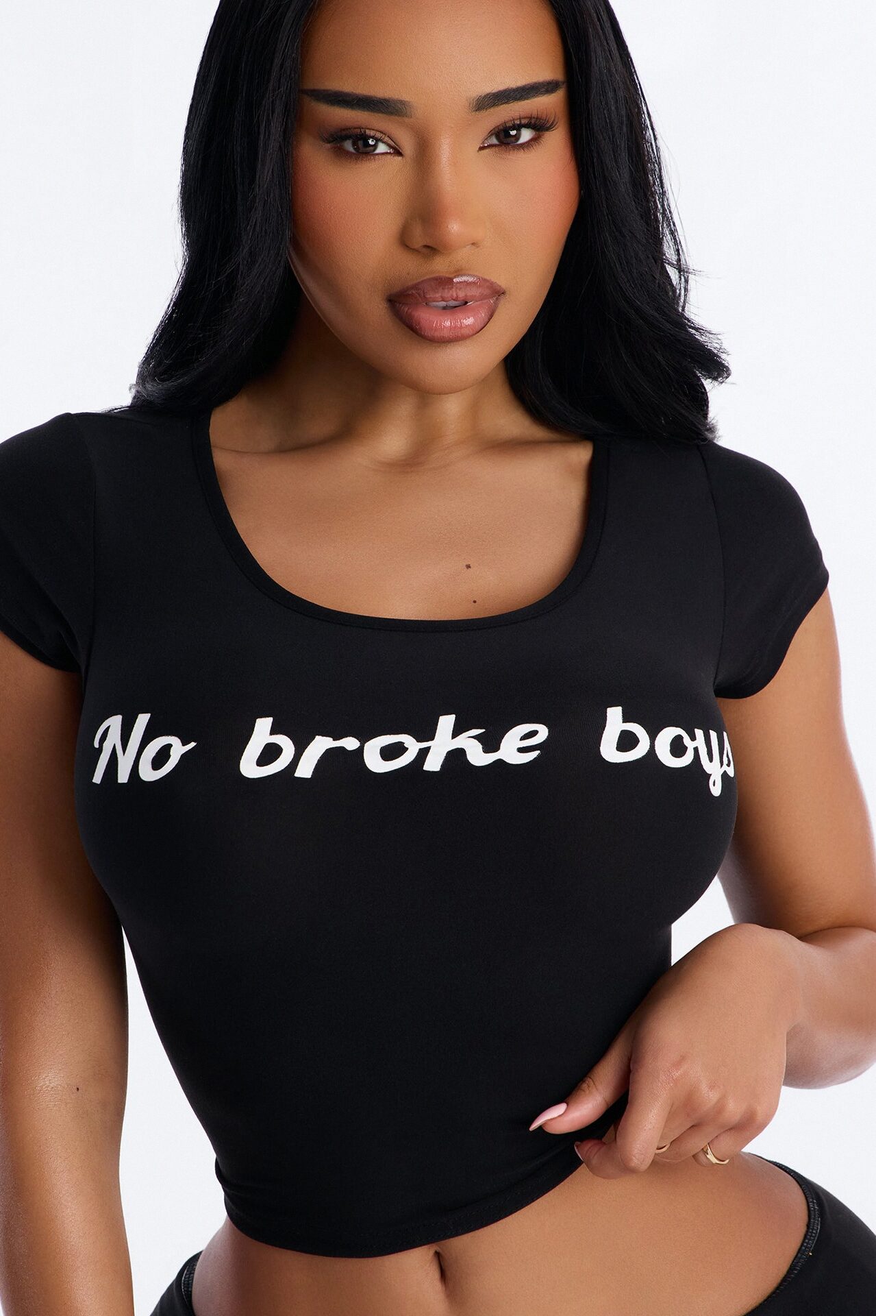 No Broke Boys PJ Short Set - Black
