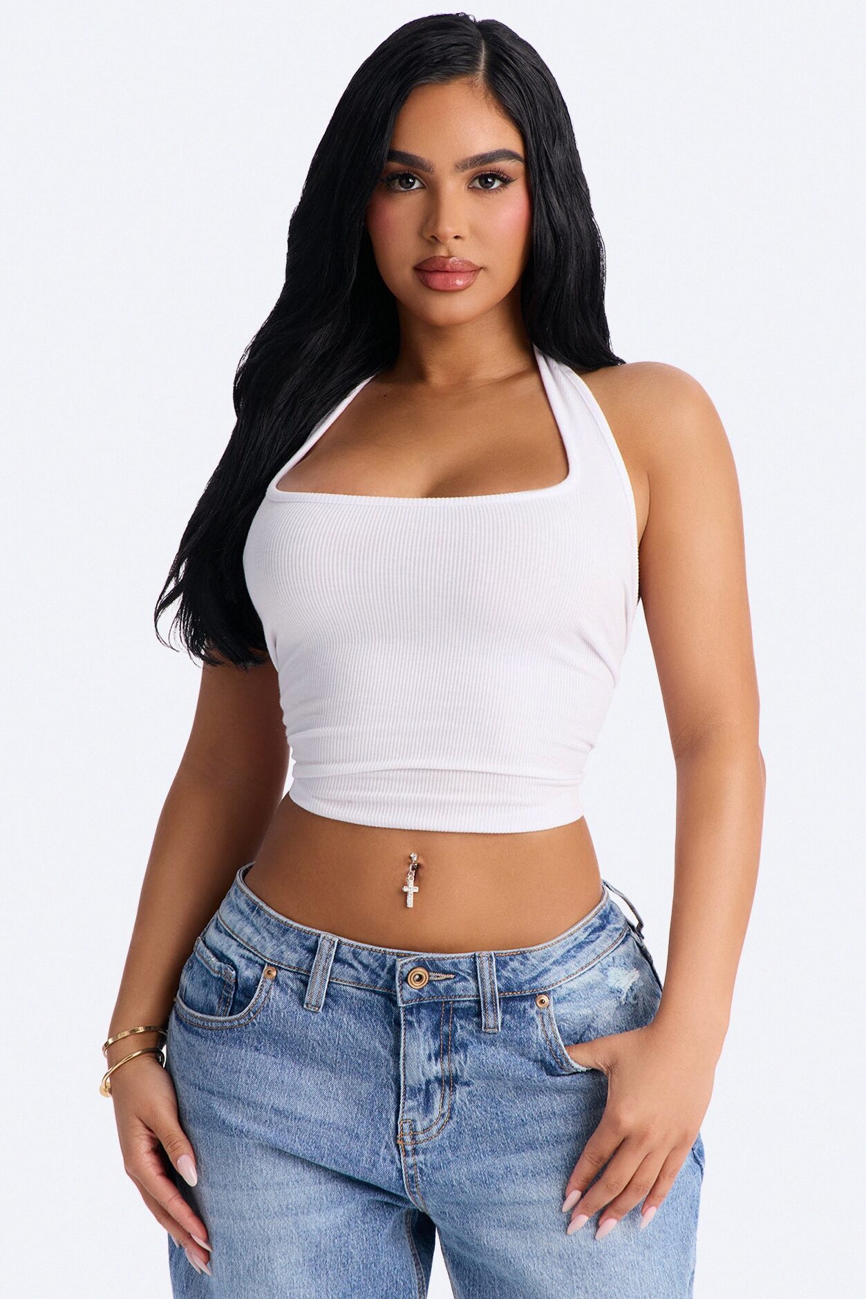 Blessed Clip On Belly Ring - Silver