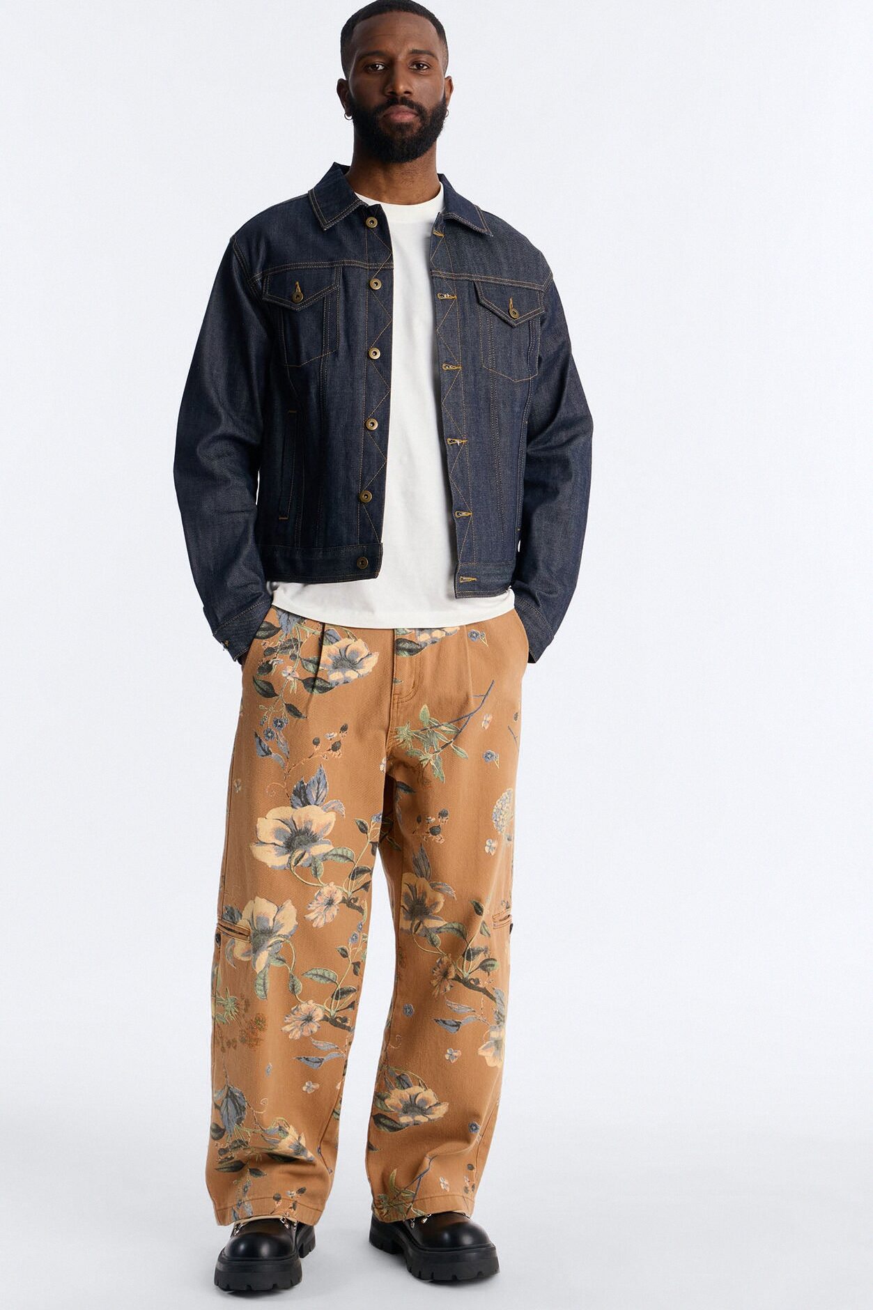 Wide Leg Destiny Flora Pant - Brown