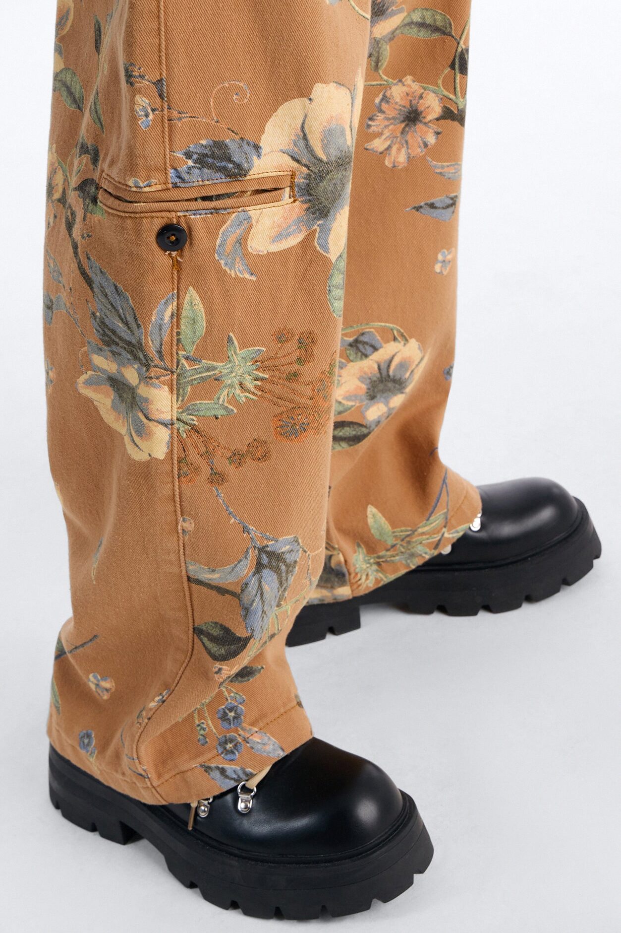 Wide Leg Destiny Flora Pant - Brown