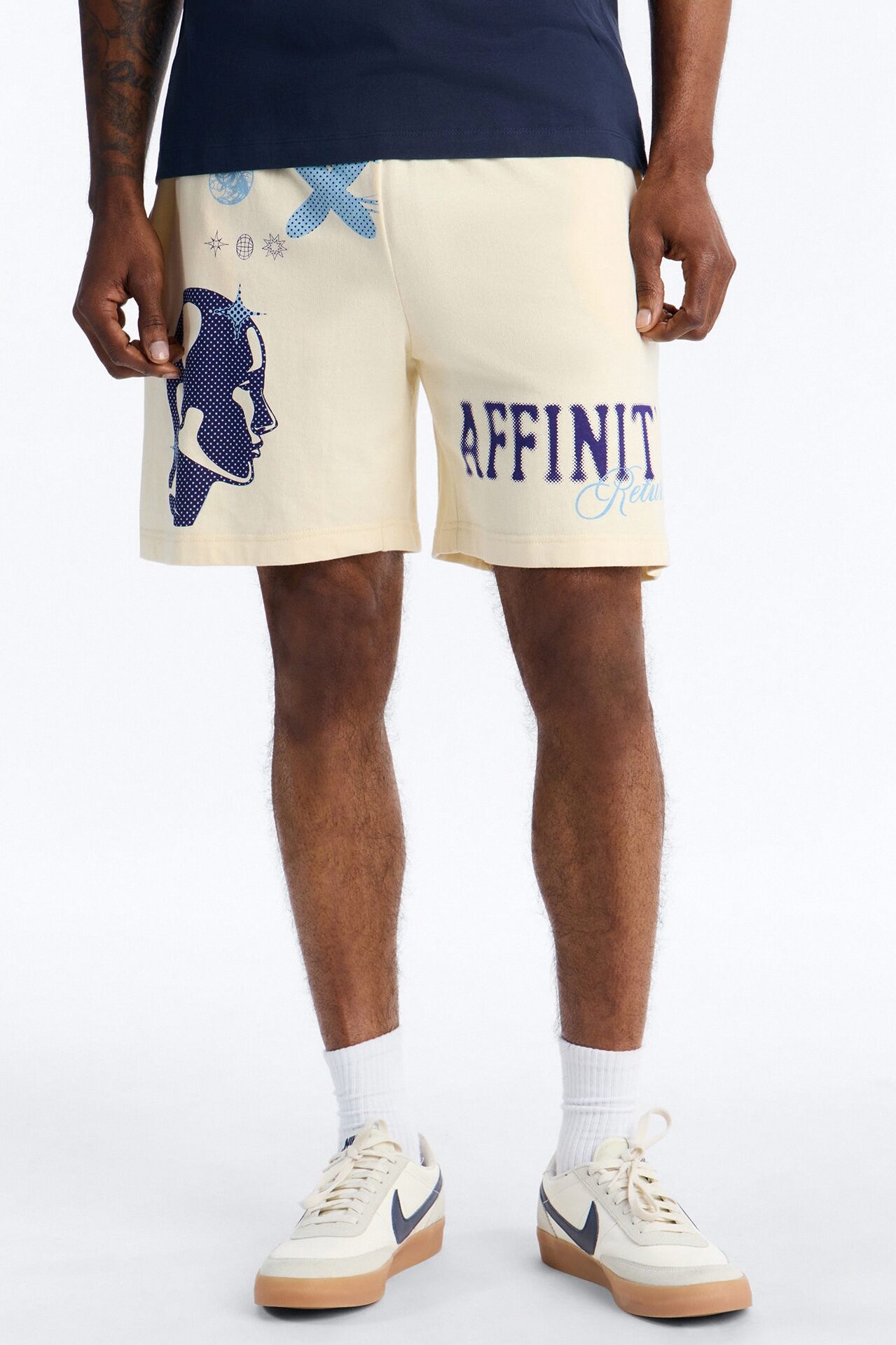 Natural Affinity Sweatshorts - Cream