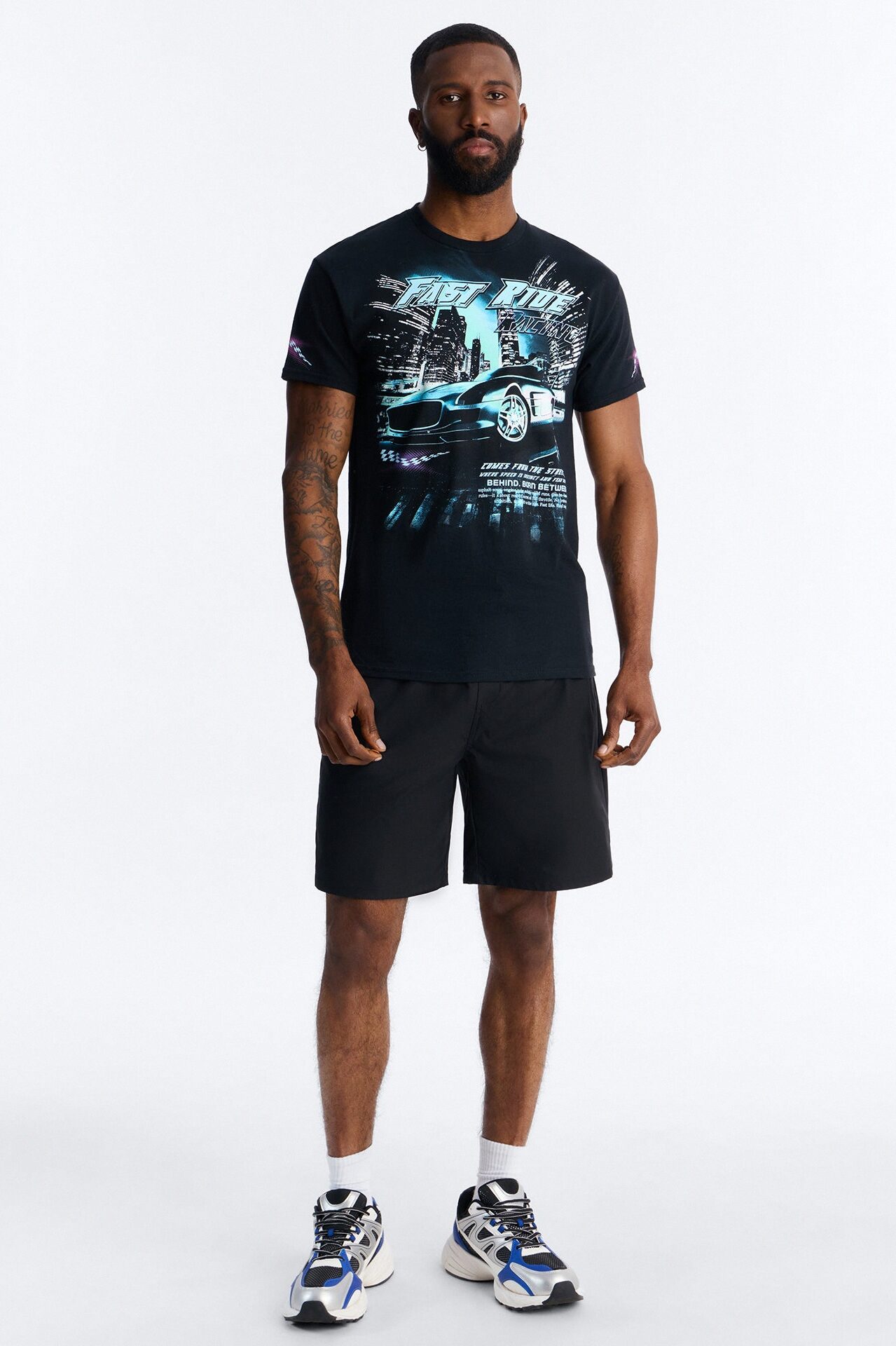 Fast Ride Racing Short Sleeve Tee - Black