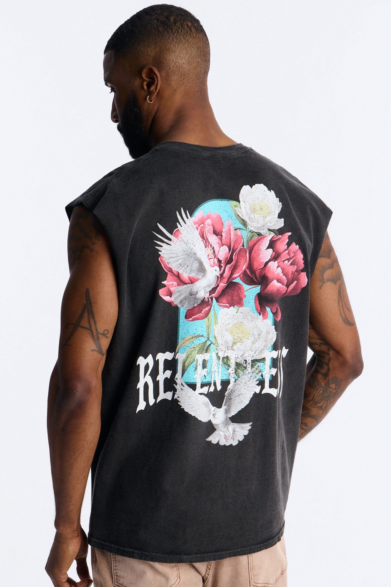 RSVP Relentless Vintage Muscle Tee - Black Wash