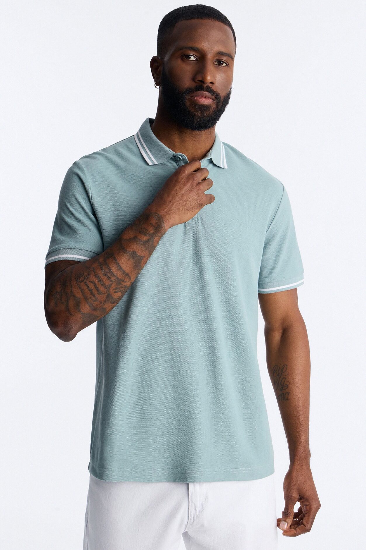 Wilson Short Sleeve Polo - Slate Blue
