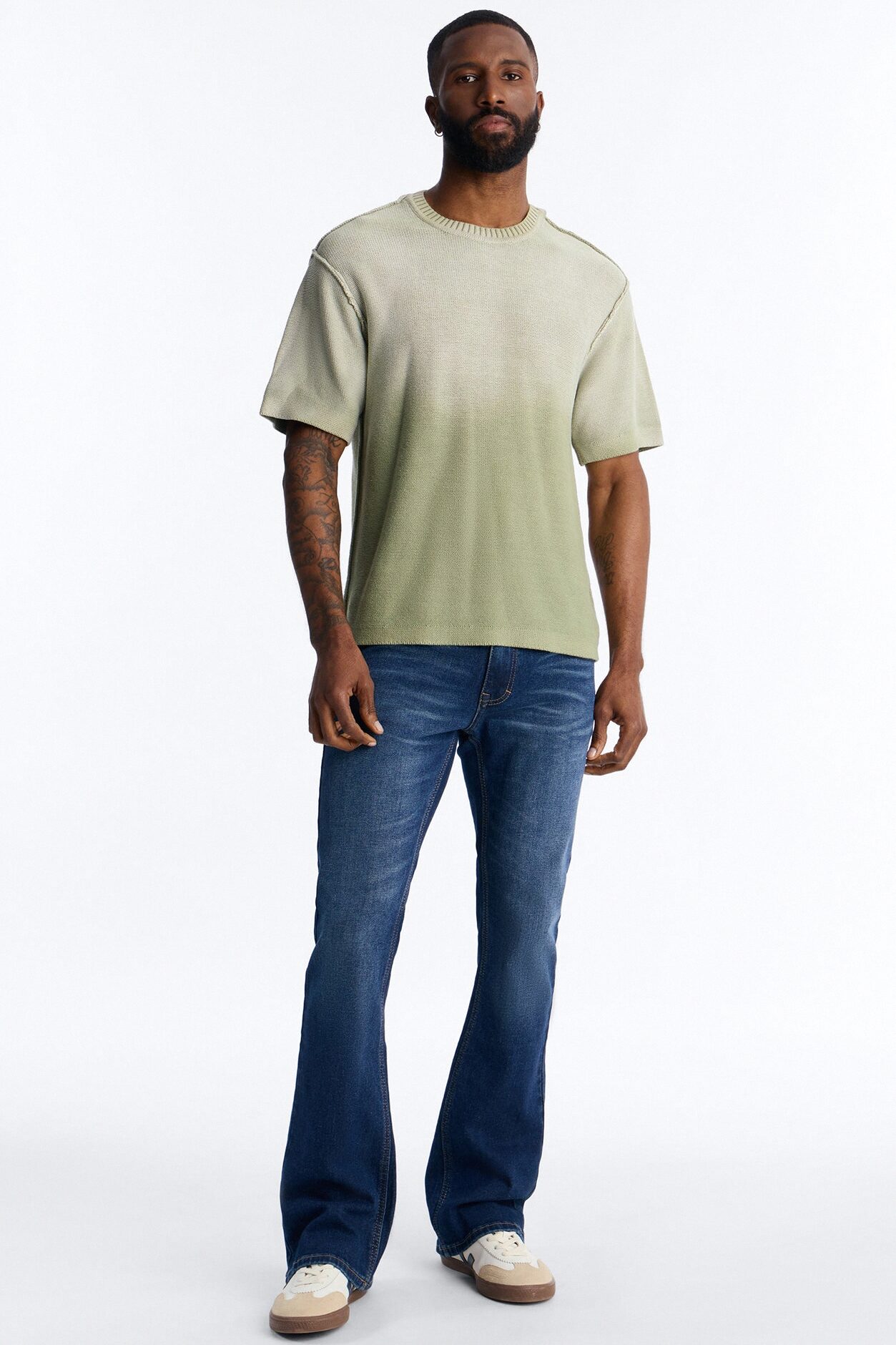 Essential Stacked Skinny Flare Stretch Jean - Dark Wash