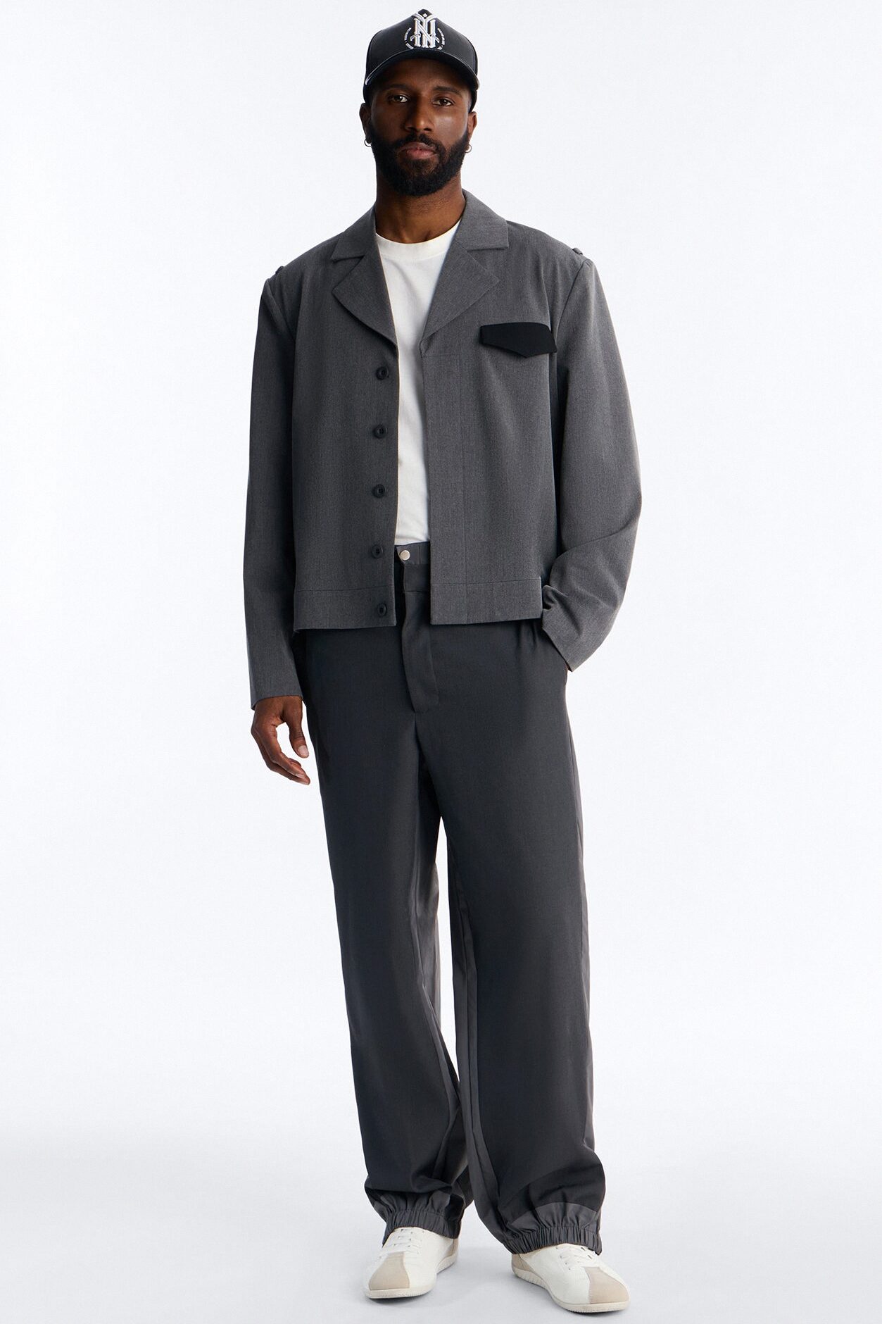 Straight Montalvo Mixed Worlds Trouser - Grey