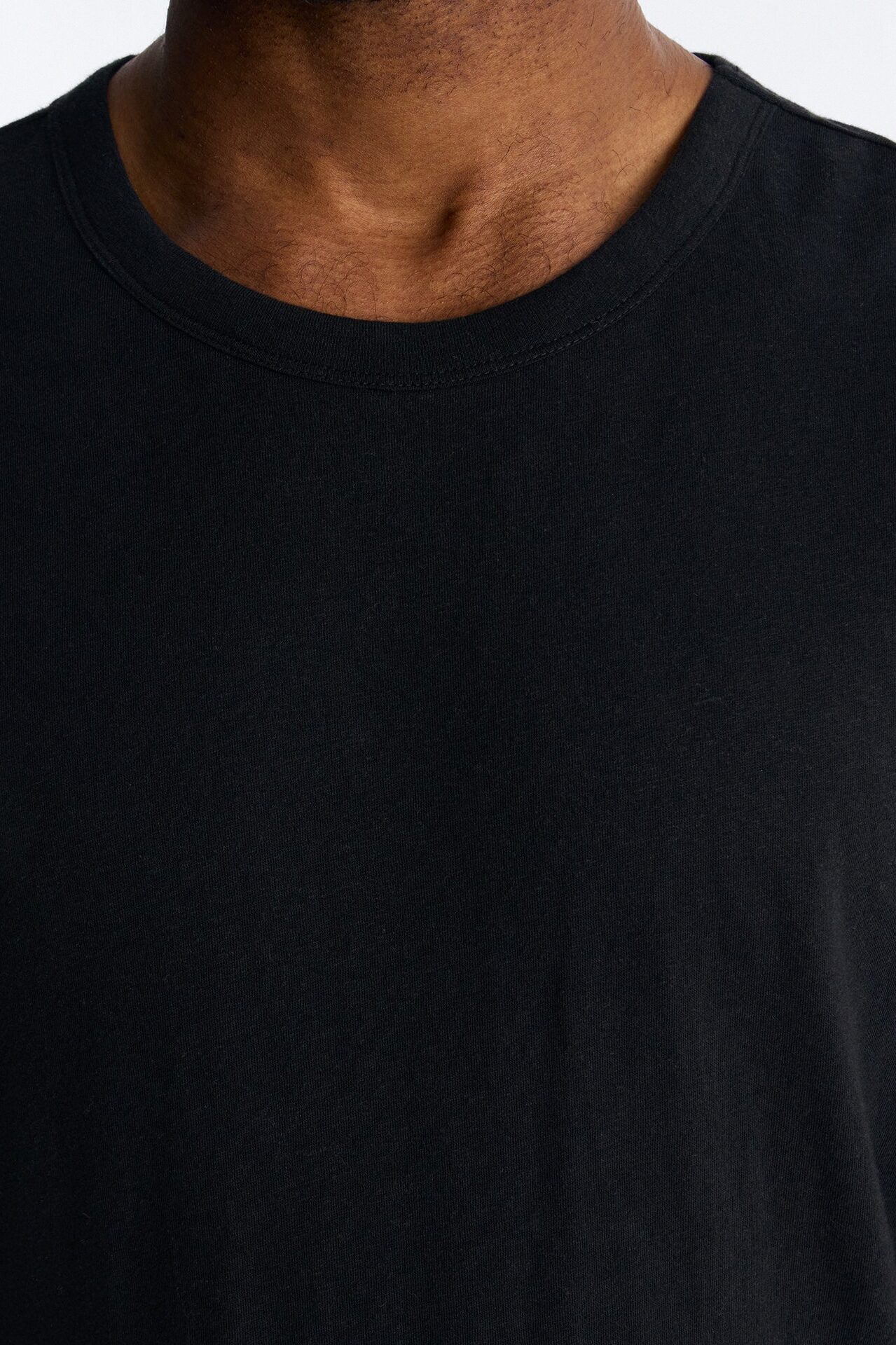 Bahamas Linen Crew Tee - Black