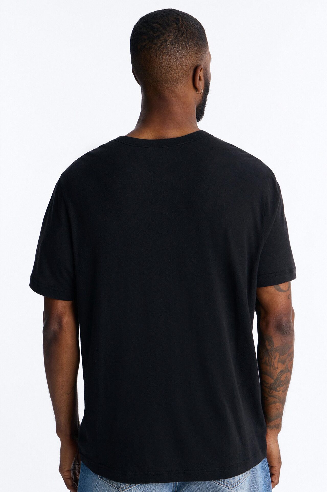 Bahamas Linen Crew Tee - Black