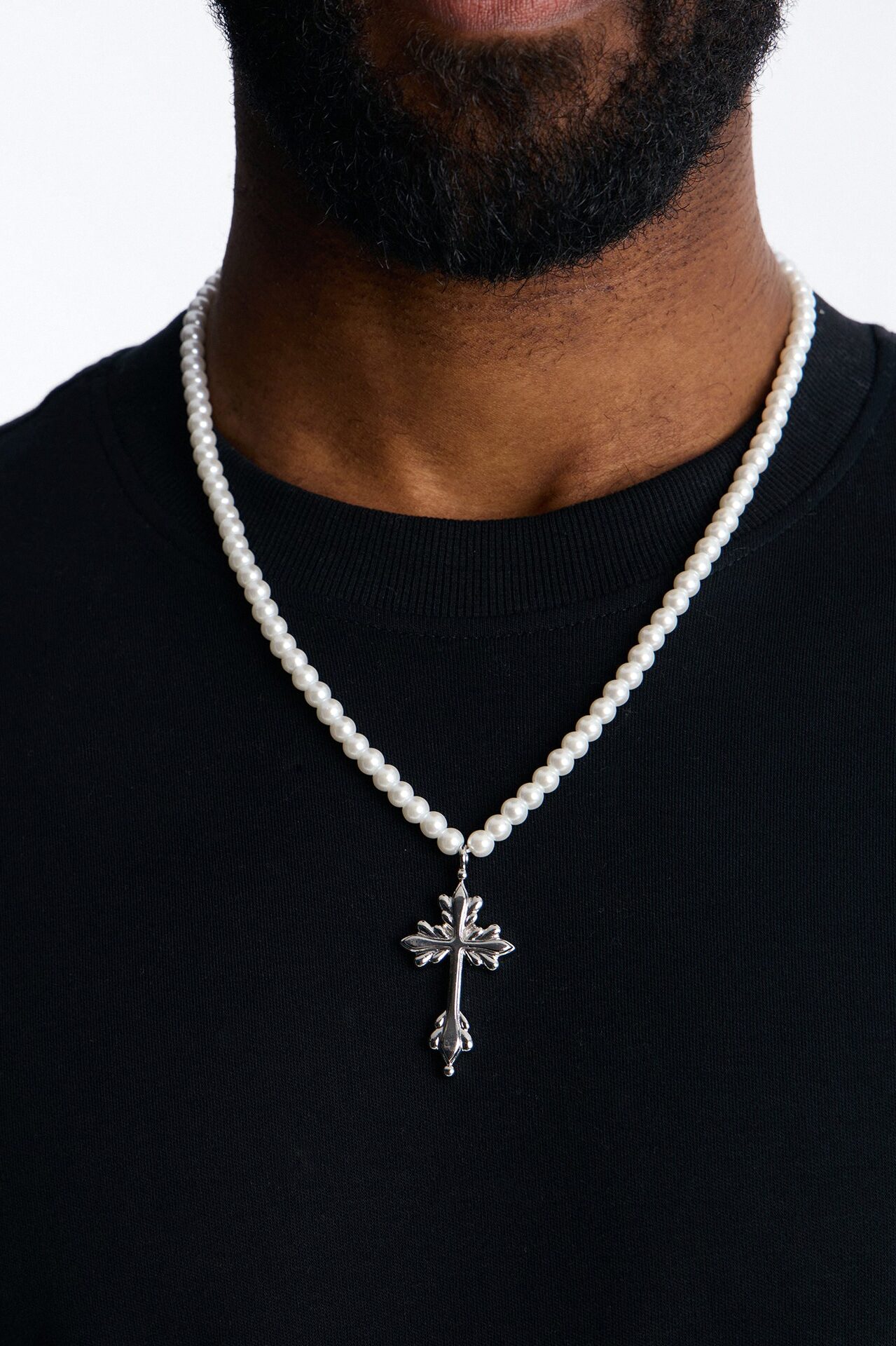 Pearl Reverence Necklace - Silver