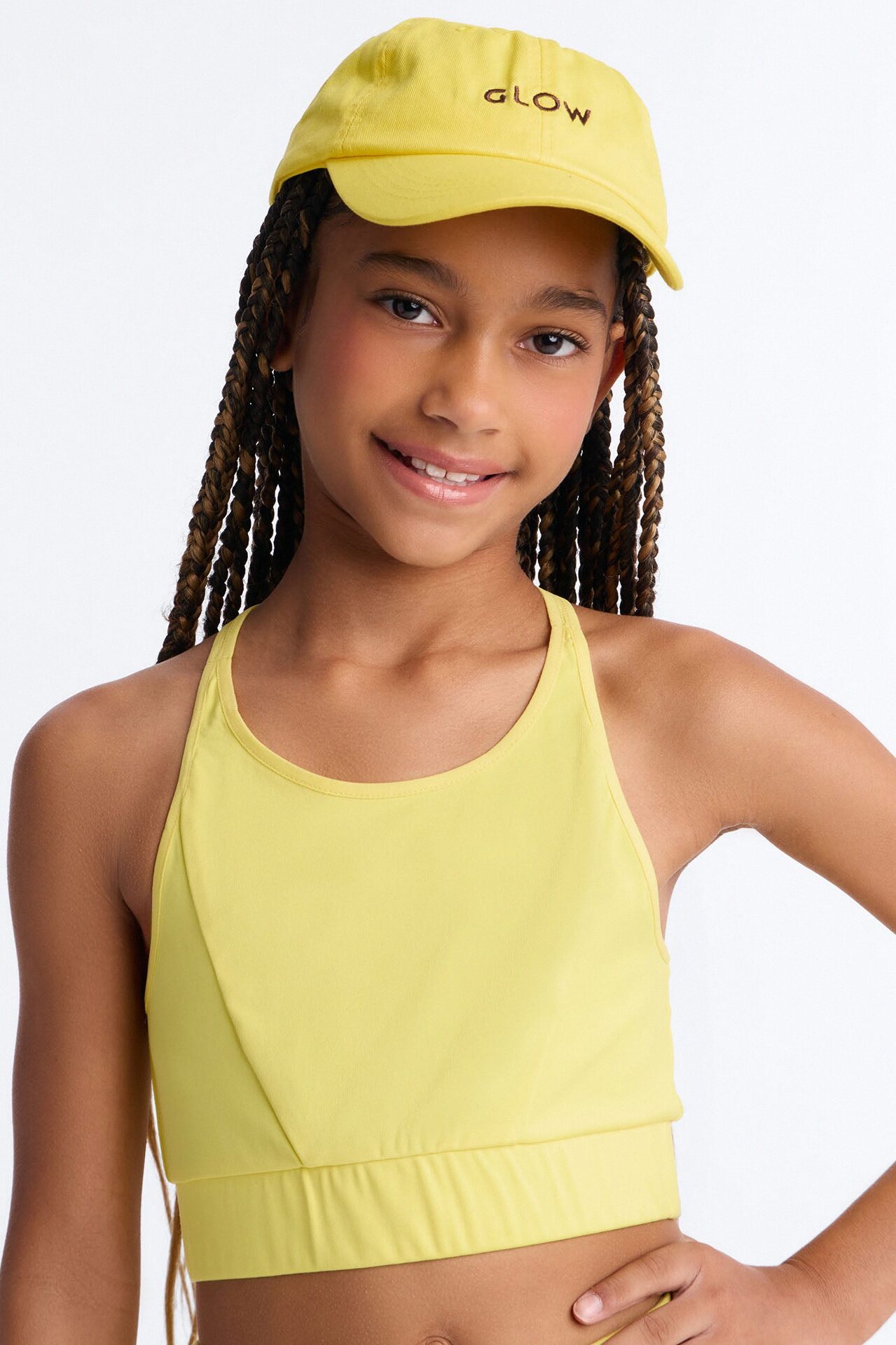 Mini Glow Baseball Cap - Yellow