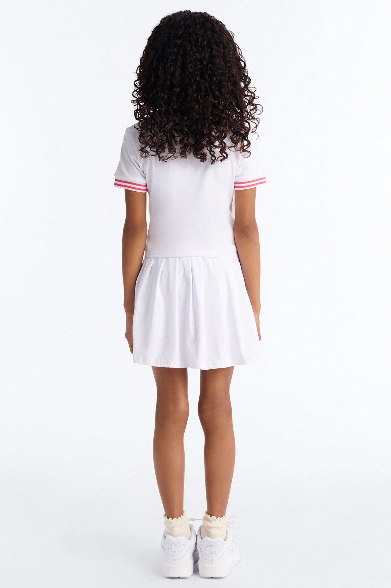 Mini Ready To Play Active Polo Skort Set - White