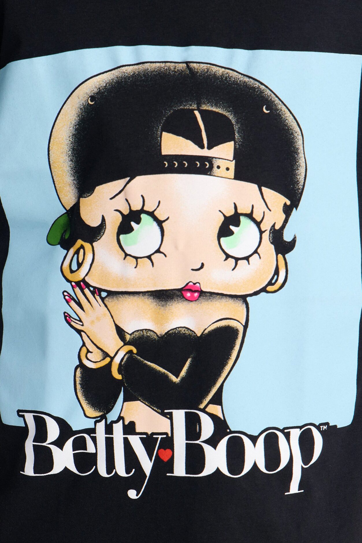 Mini Betty Boop Praying Tee - Black