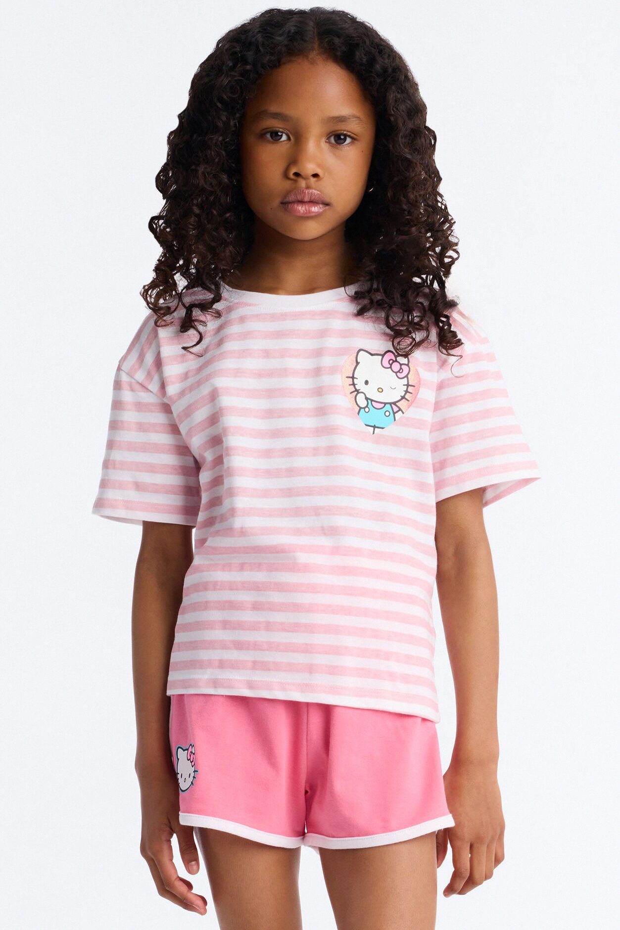 Mini Hello Kitty So Wonderful Short Set - Pink/combo