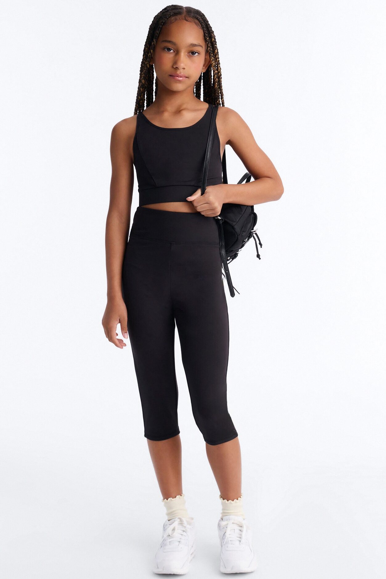 Mini Nonstop Sportscore Capri Leggings - Black