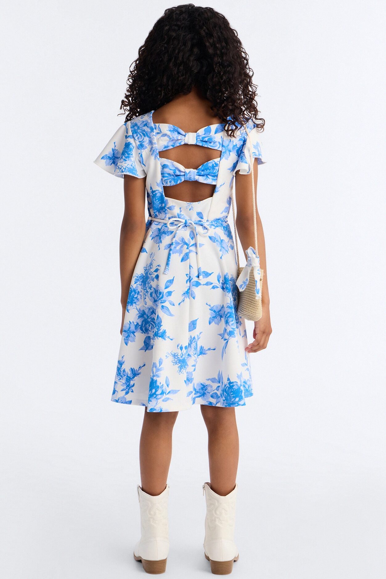 Mini On An Adventure Dress - Ivory/combo