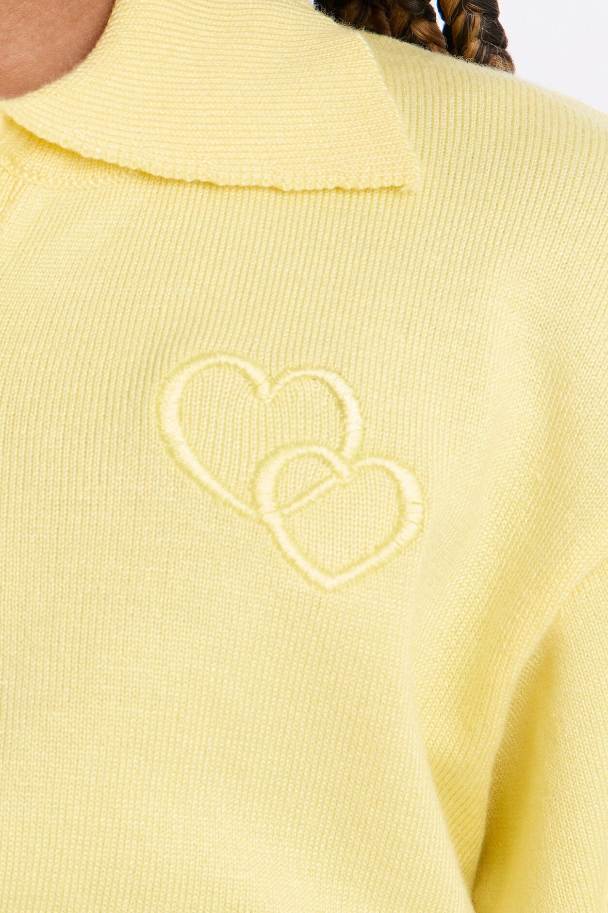 Mini Heartbeats In Harmony Pleated Mini Skirt Set - Yellow