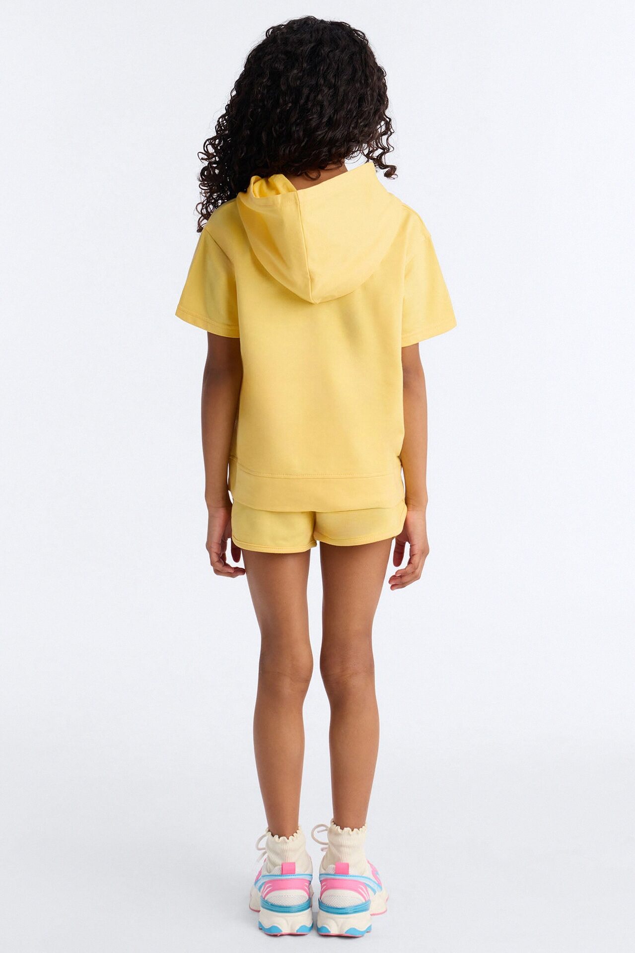 Mini Still An Angel Short Set - Butter Yellow