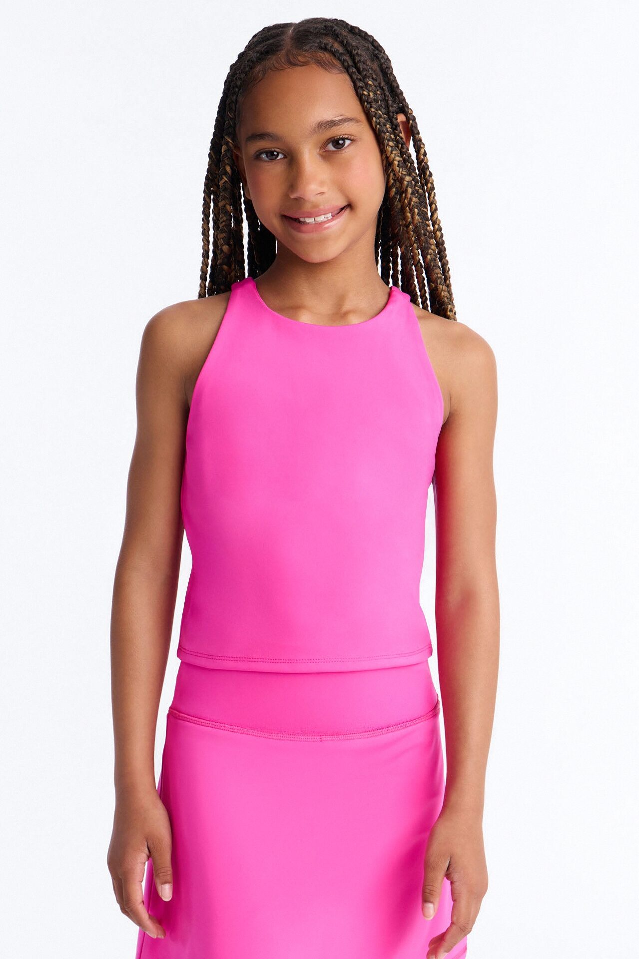 Mini Made Up My Mind Sportscore Racerback Tank Top - Hot Pink