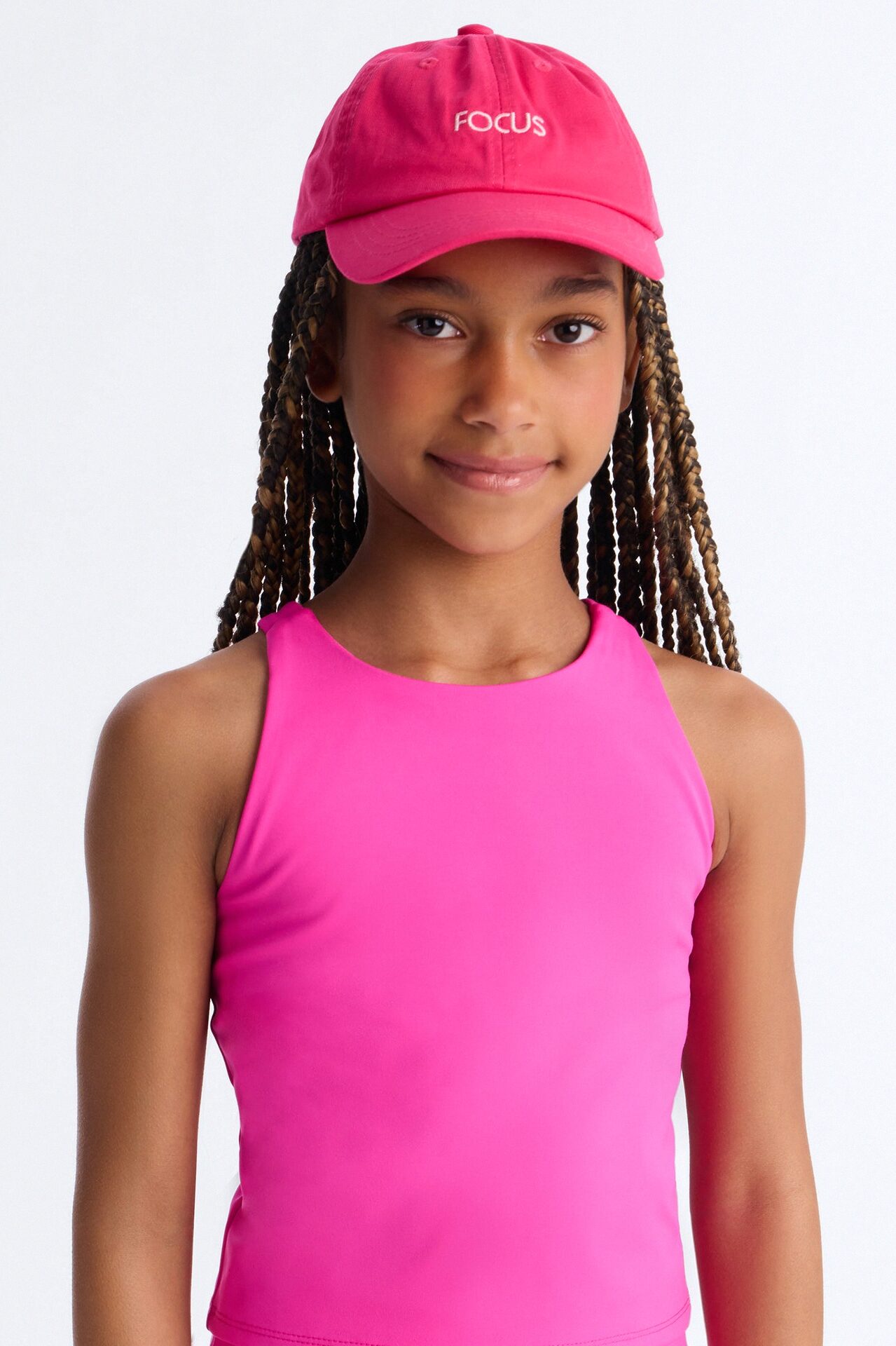 Mini Focus Baseball Cap - Hot Pink