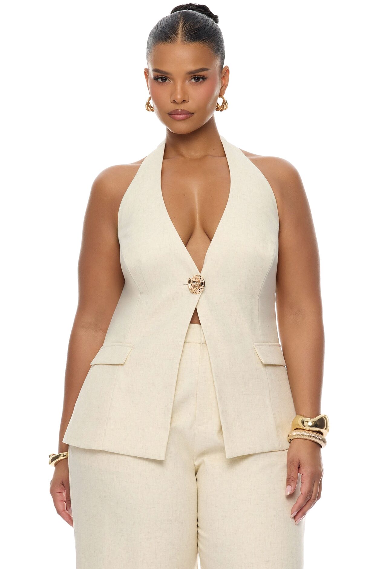 On The Shore Pant Set - Sand