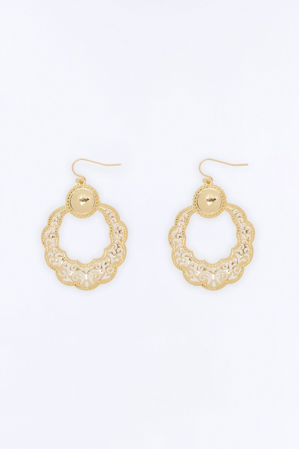 Enchanted Filigree Earrings - Gold