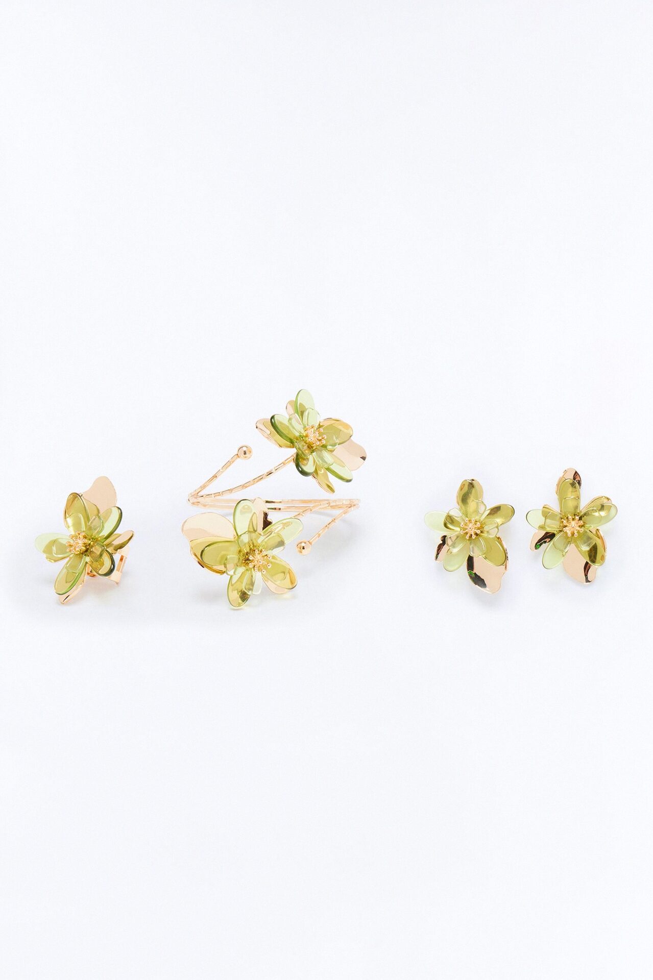 Everything To Me 3 Piece Set - Gold/Green