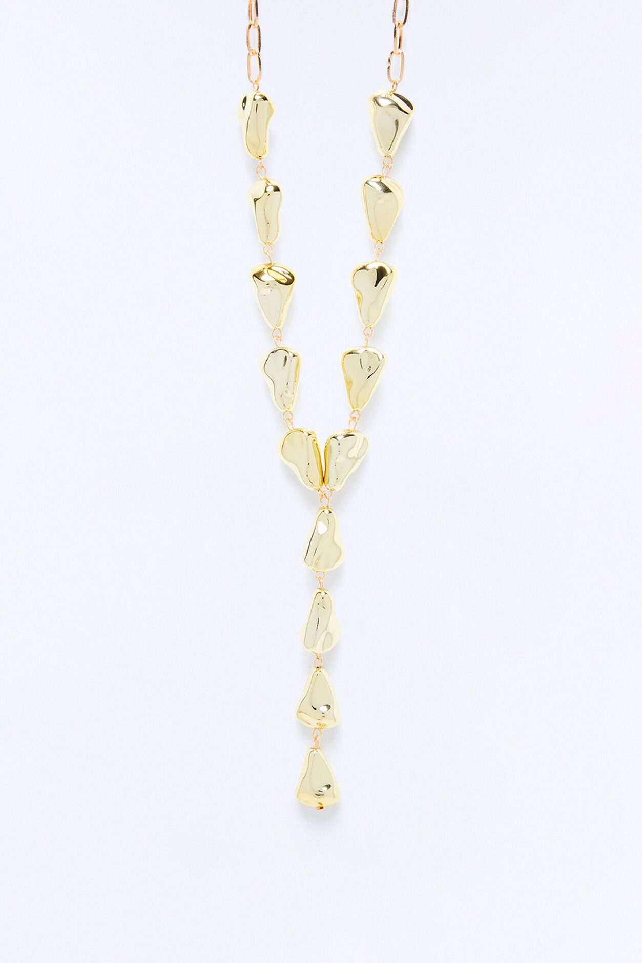 Deja Vu Lariat Necklace - Gold