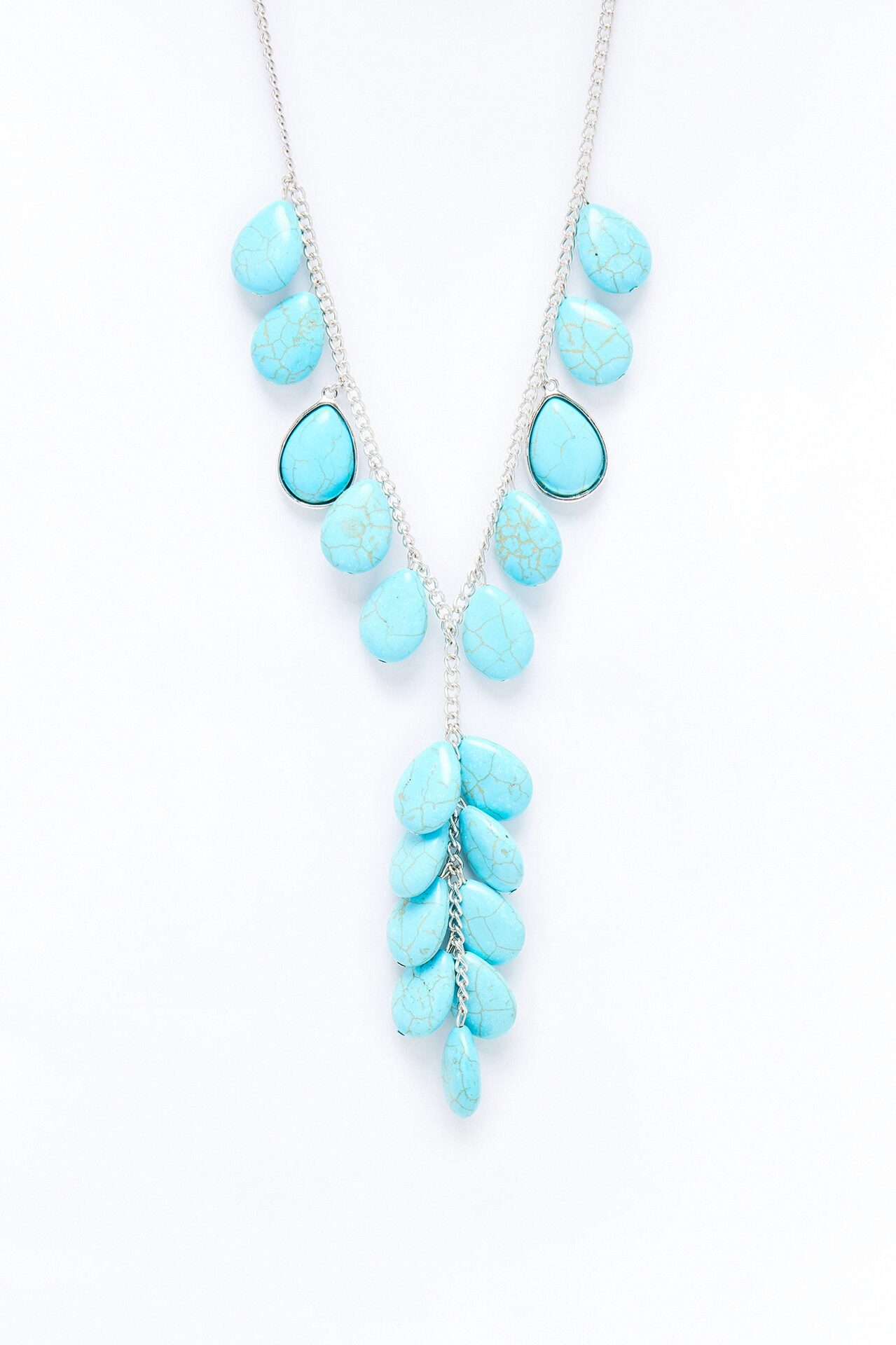 Ocean Mist Lariat Neckalce - Turquoise