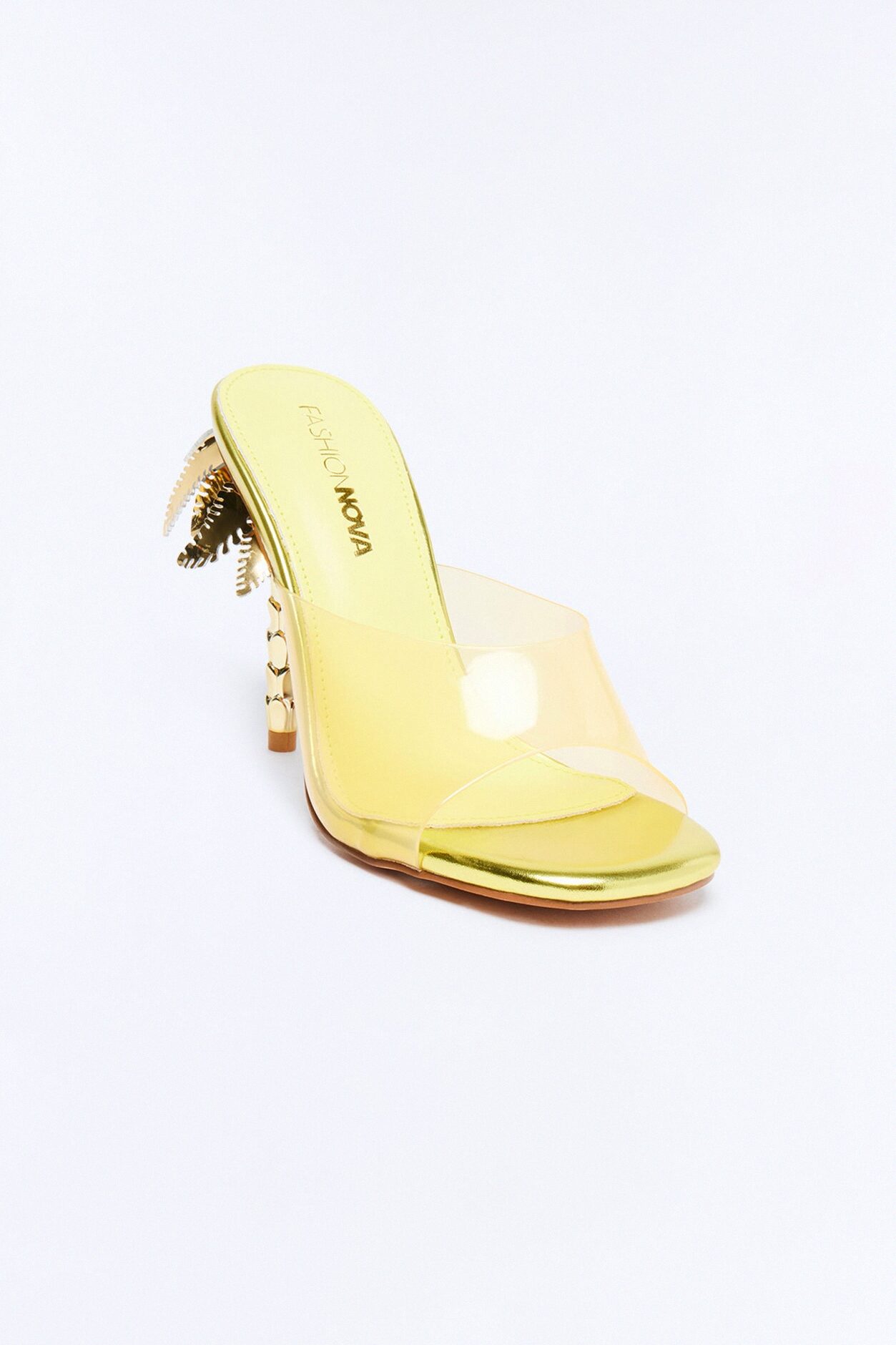 Palms Novelty Heels - Yellow