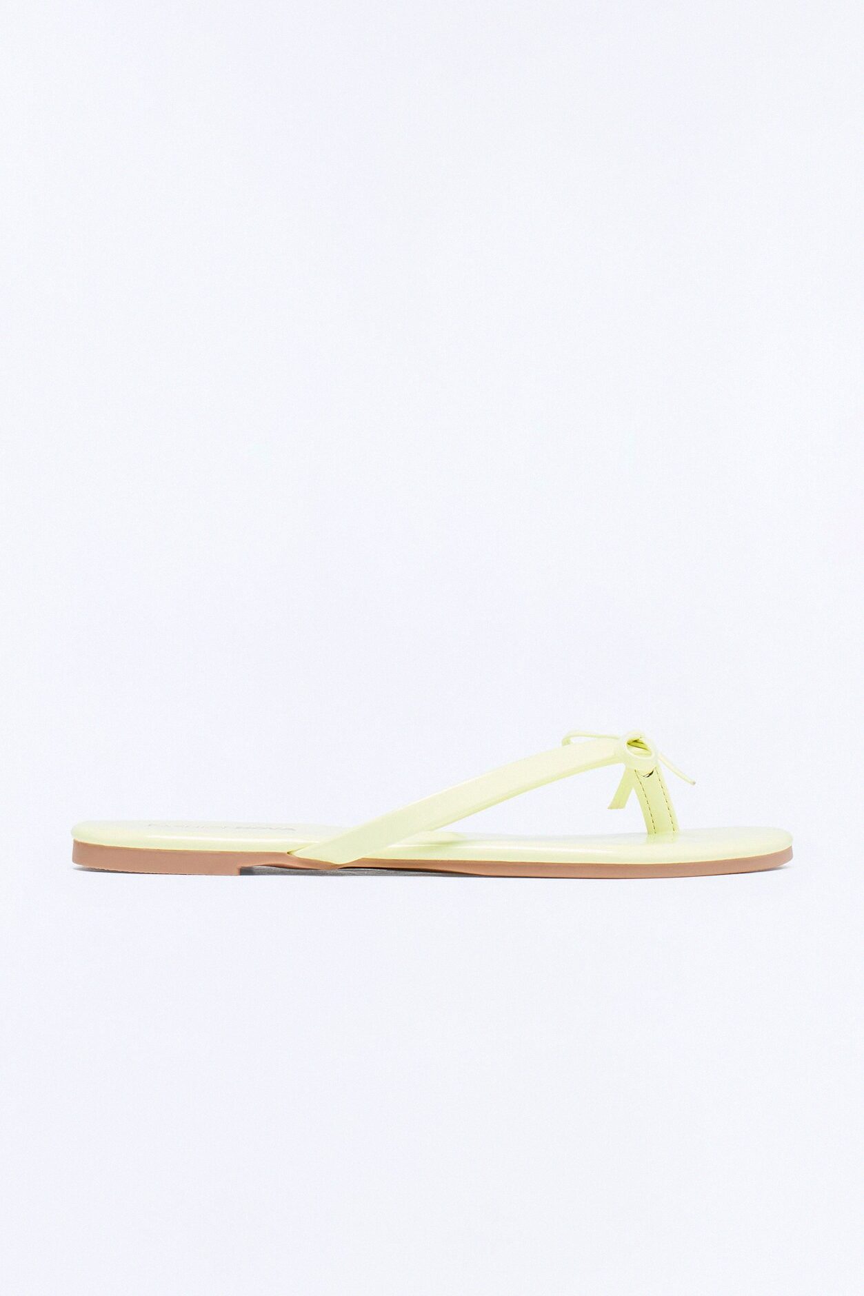 Coral Bow Flip Flops - Yellow