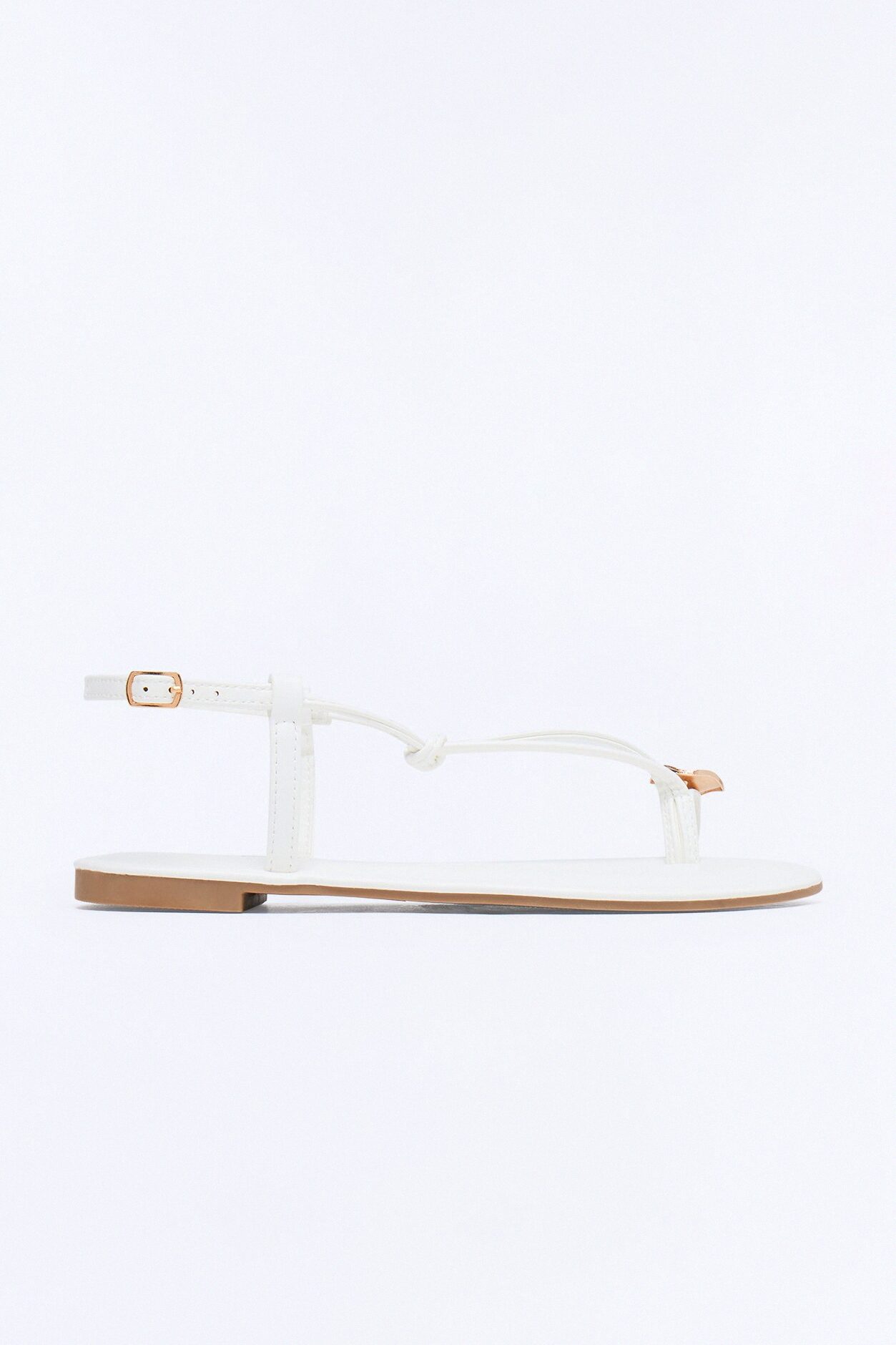 Summer Toe Ring Sandals - White