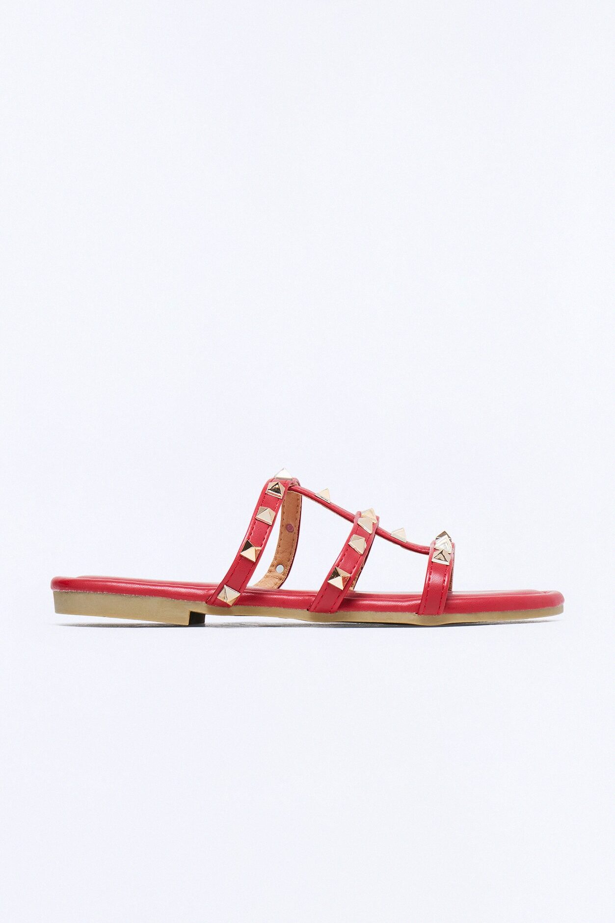 Cambria Studded Sandals - Wine