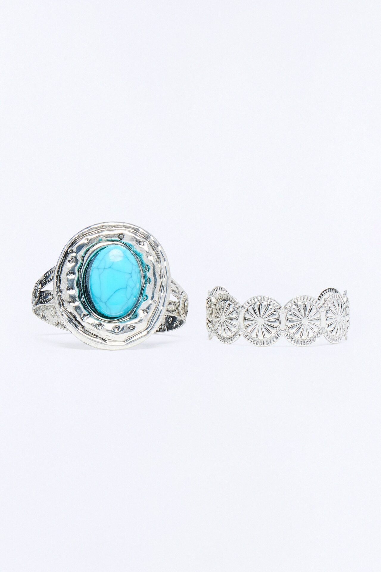 Wander West 2 Piece Bracelet Set - Turquoise