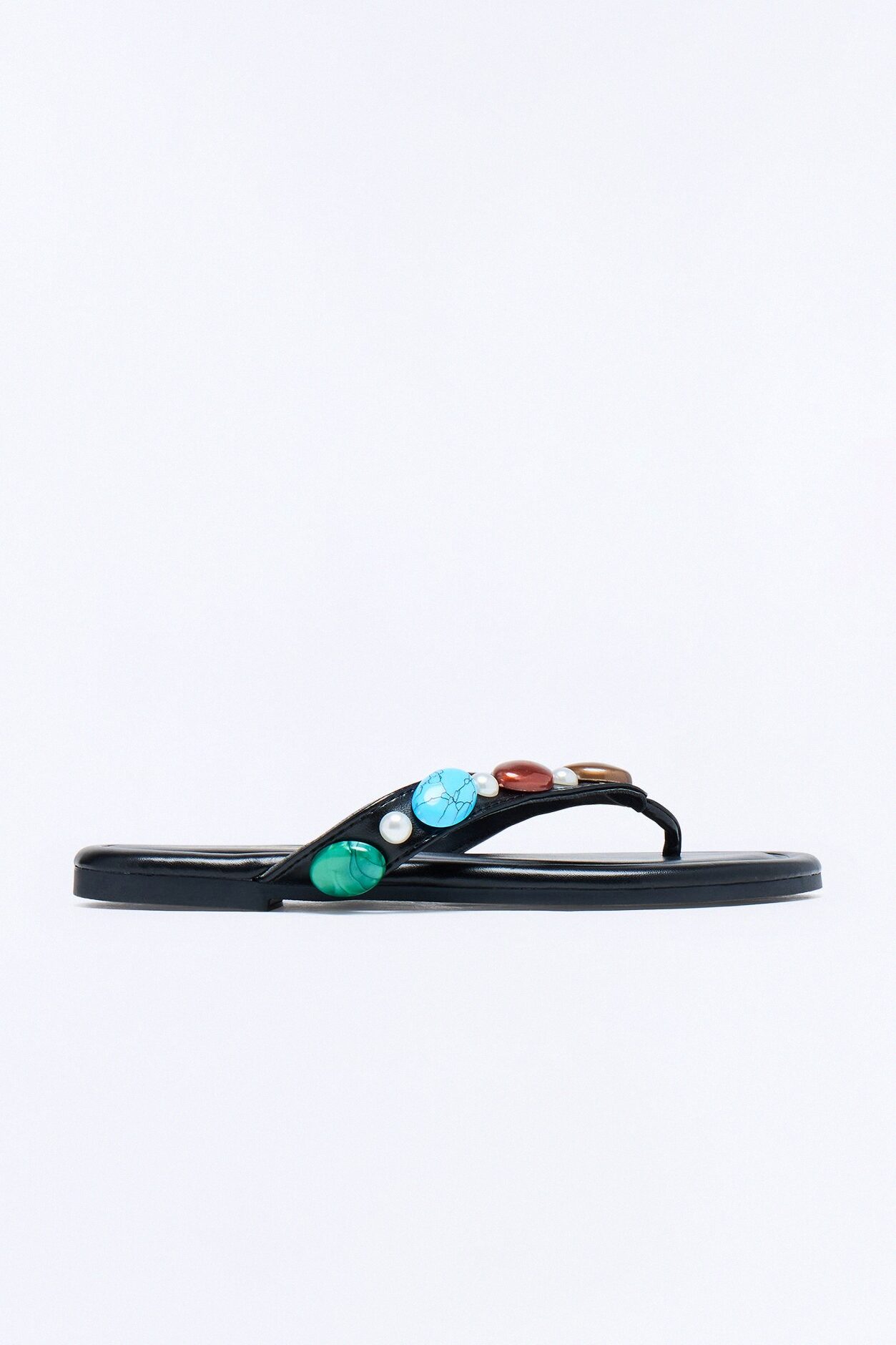 Addison Stone Flip Flops - Black