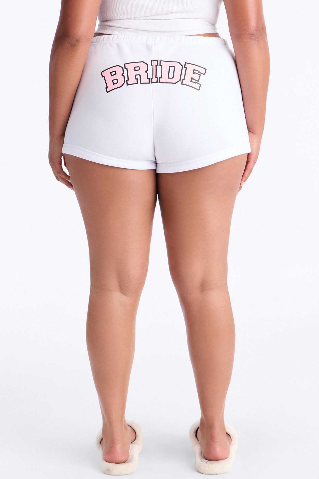 Bride Sweatshort - White/Pink