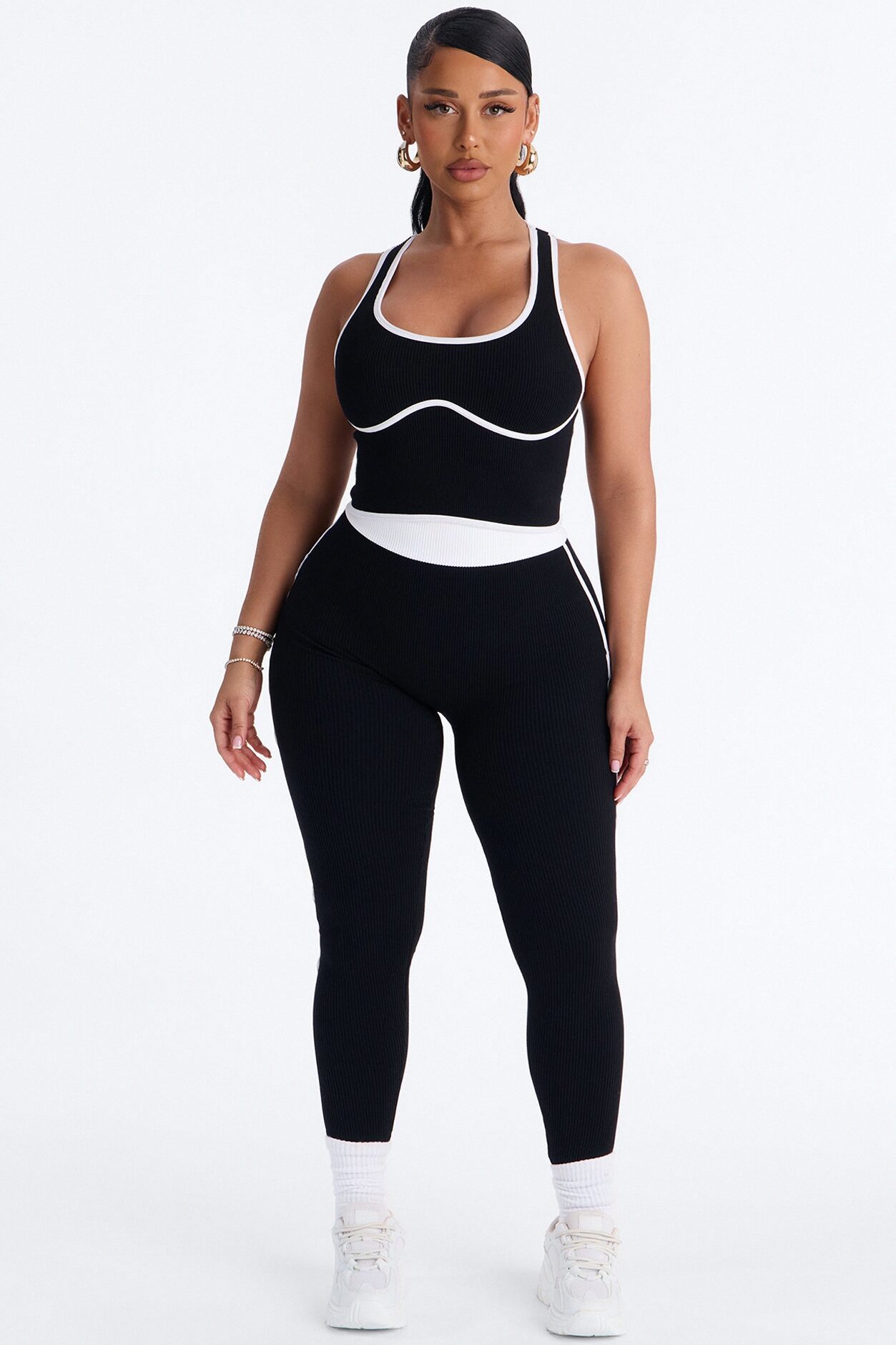 Sunday Mood Seamless Legging Set - Black