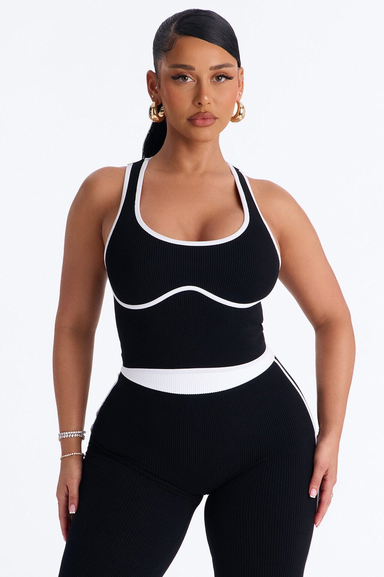 Sunday Mood Seamless Legging Set - Black
