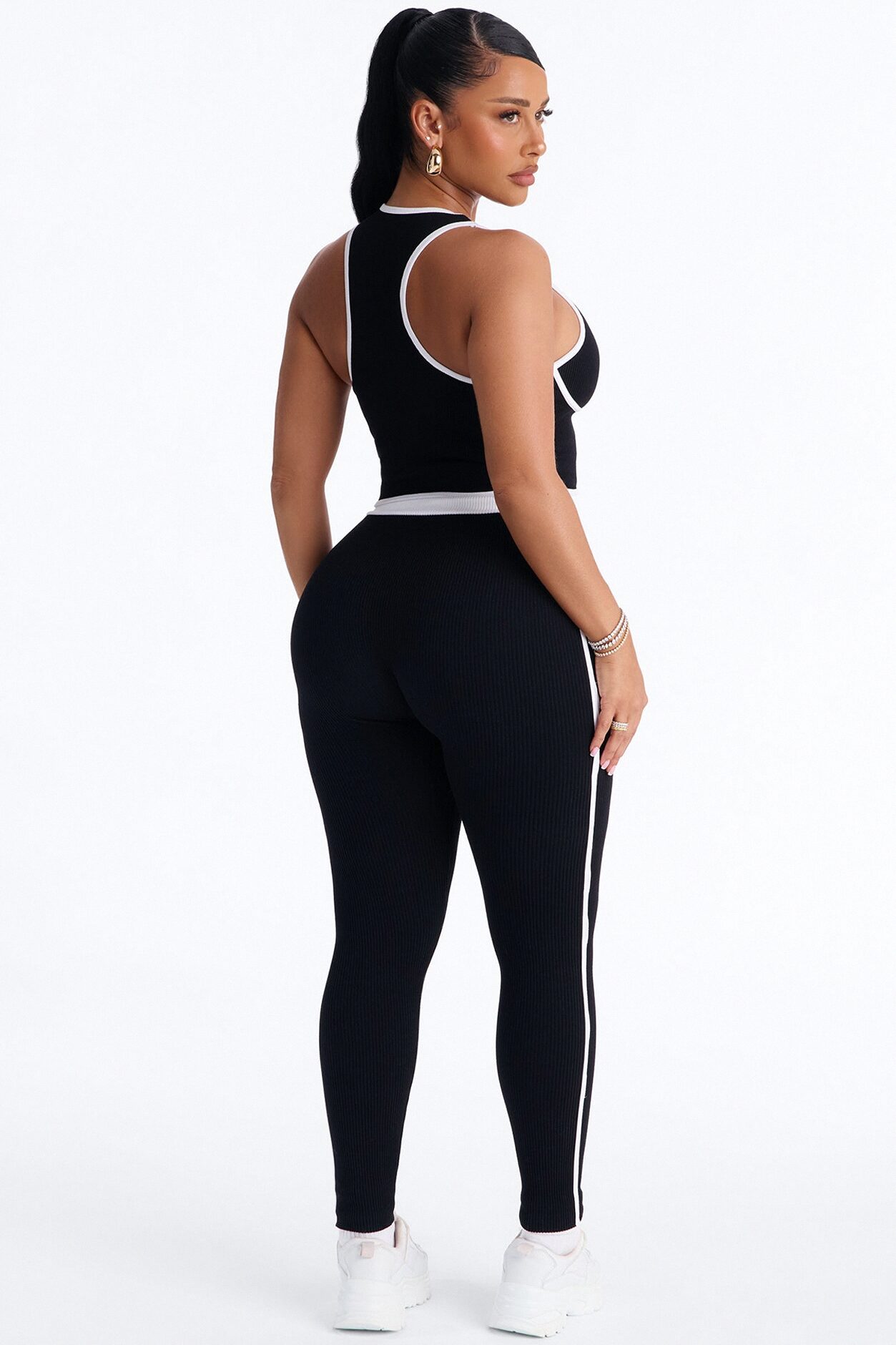 Sunday Mood Seamless Legging Set - Black