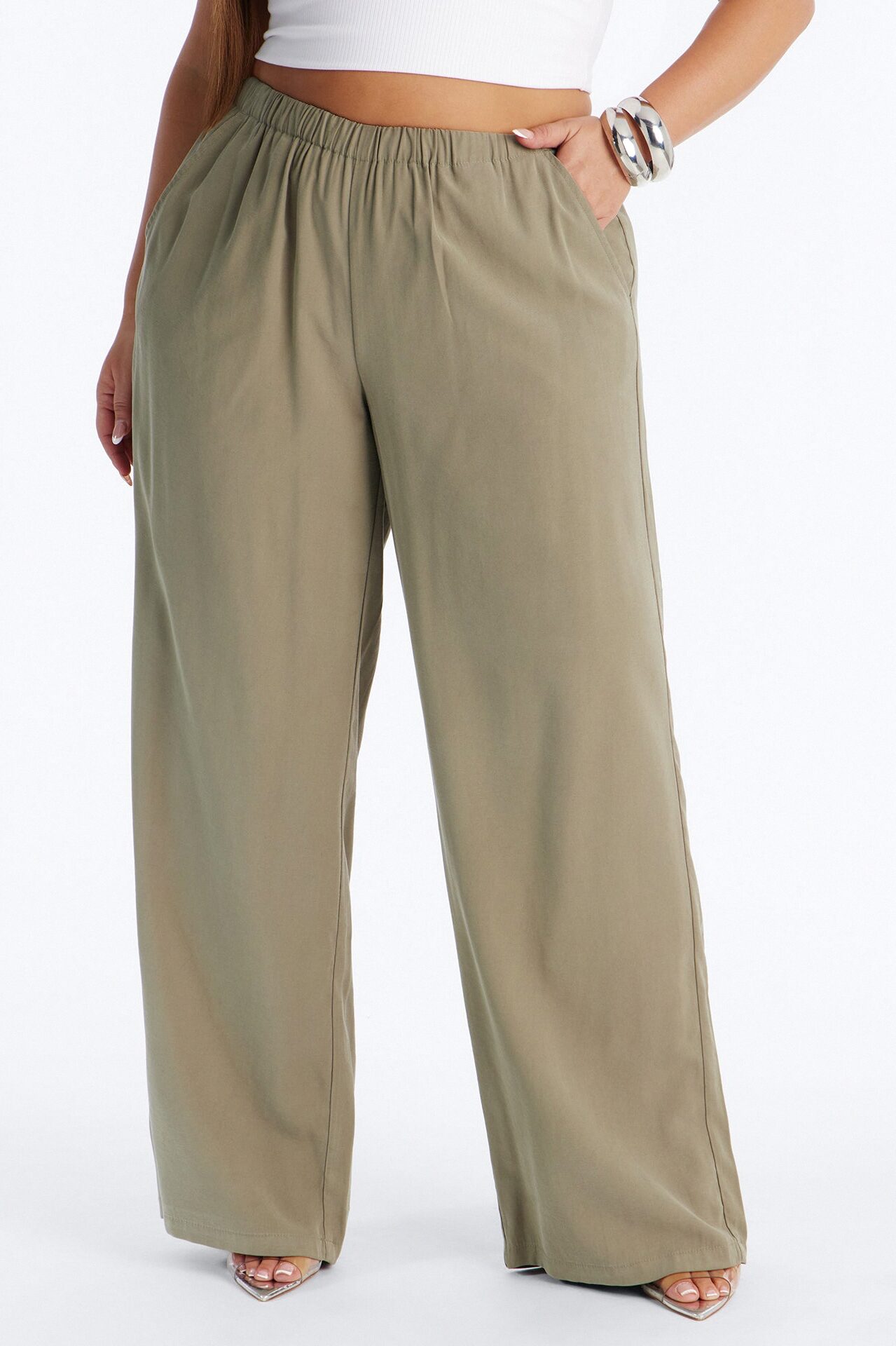 Coffee Break Straight Leg Pant 33″ - Olive