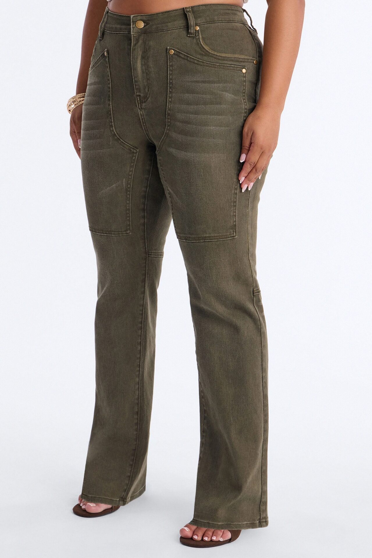 Headed West Straight Leg Pant - Olive