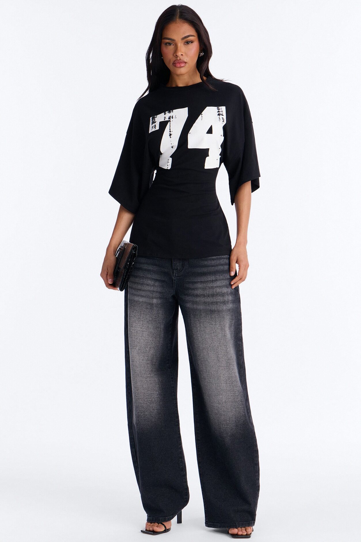 Final Game 74 Backless Lace Up Top - Black