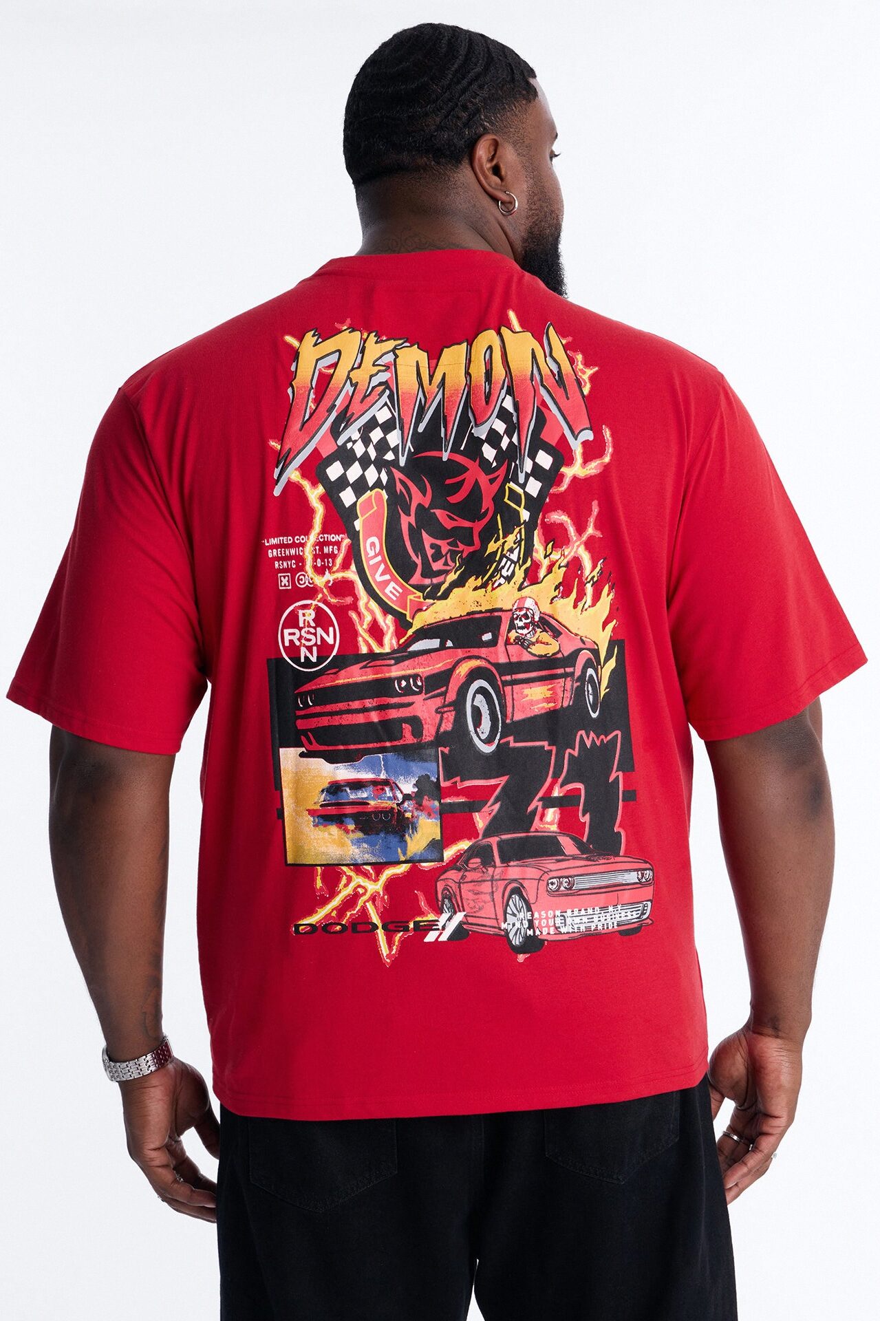 Dodge Demon Give Chase Short Sleeve Tee - Red