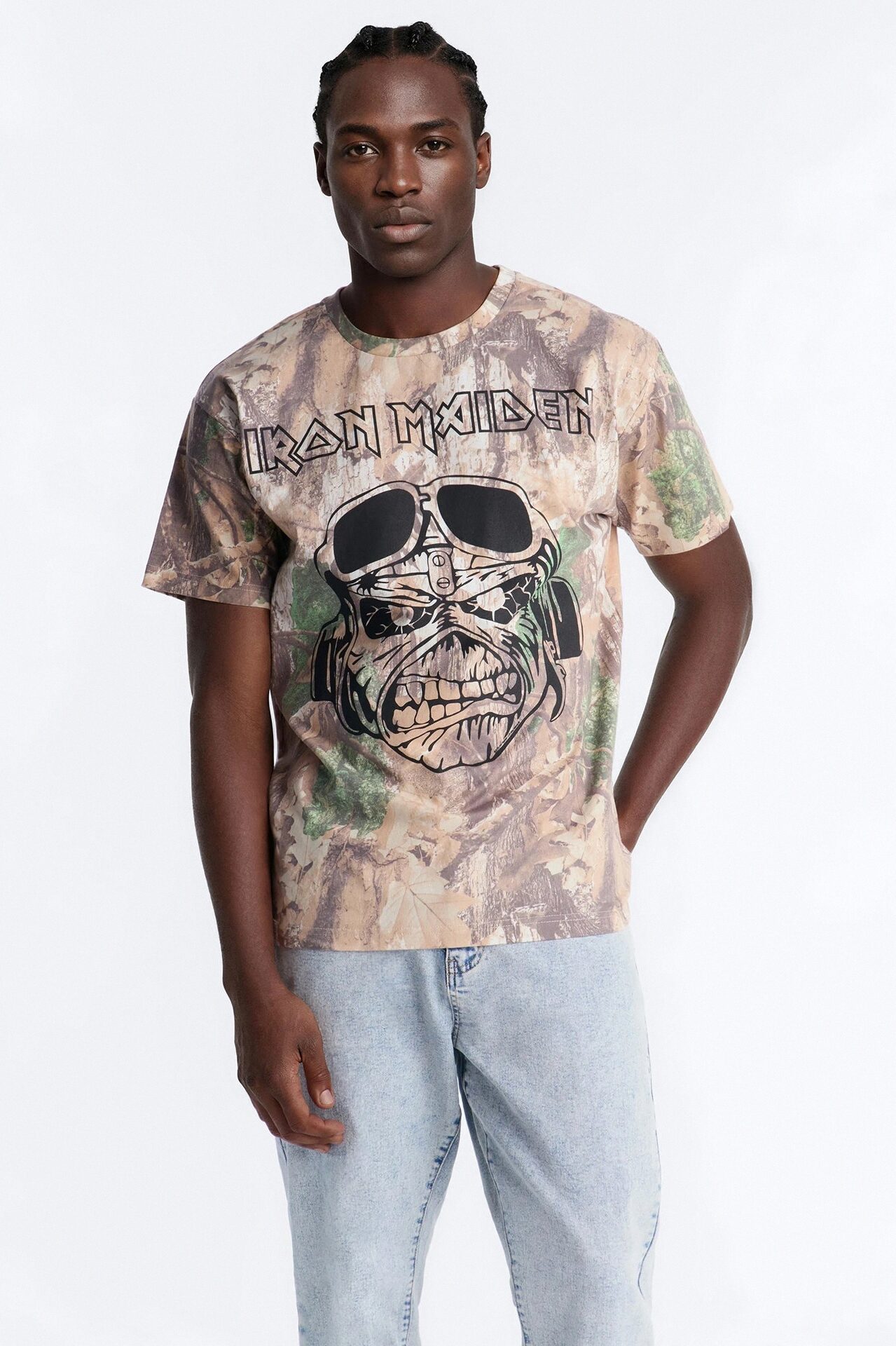 Iron Maiden Camo Short Sleeve Tee - Camouflage