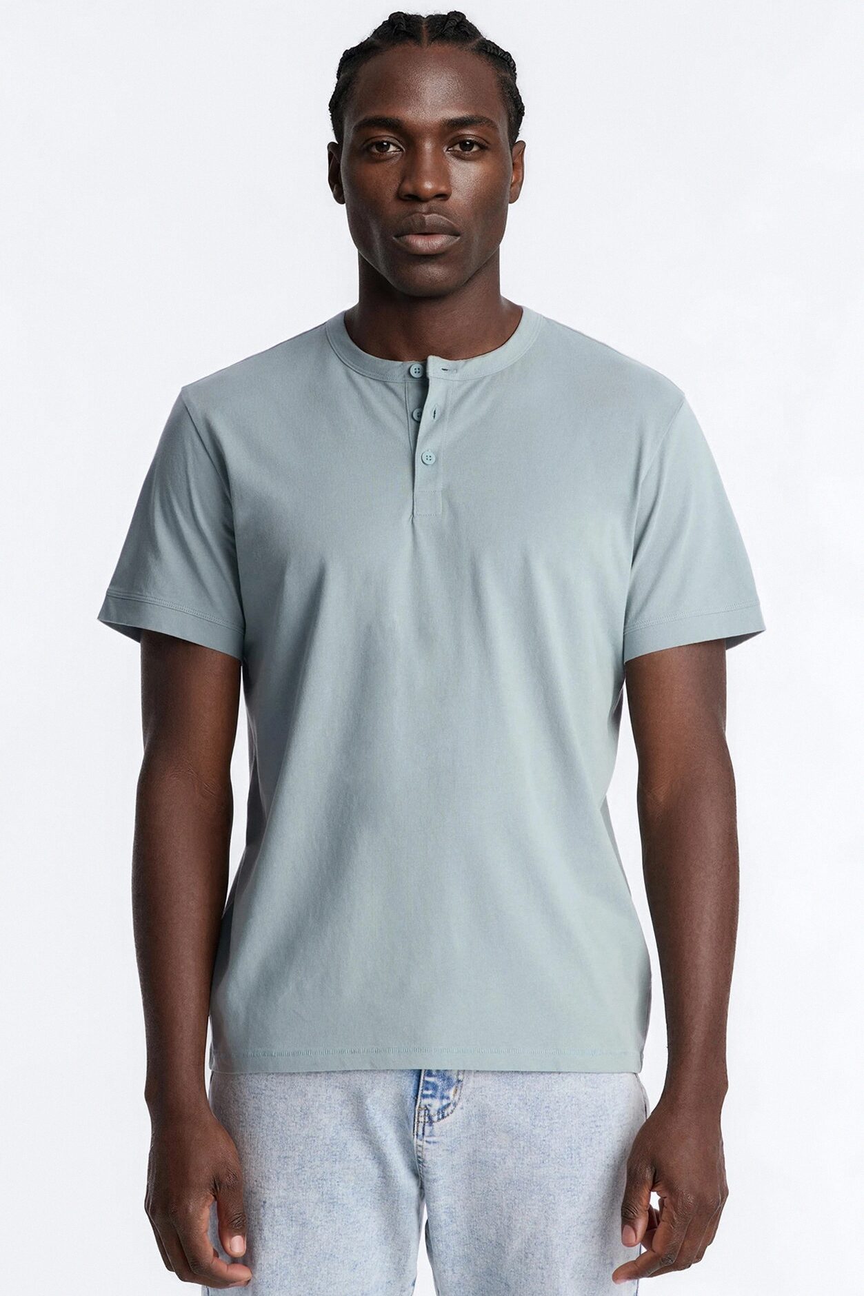 Your Everyday Classic Henley - Slate Blue