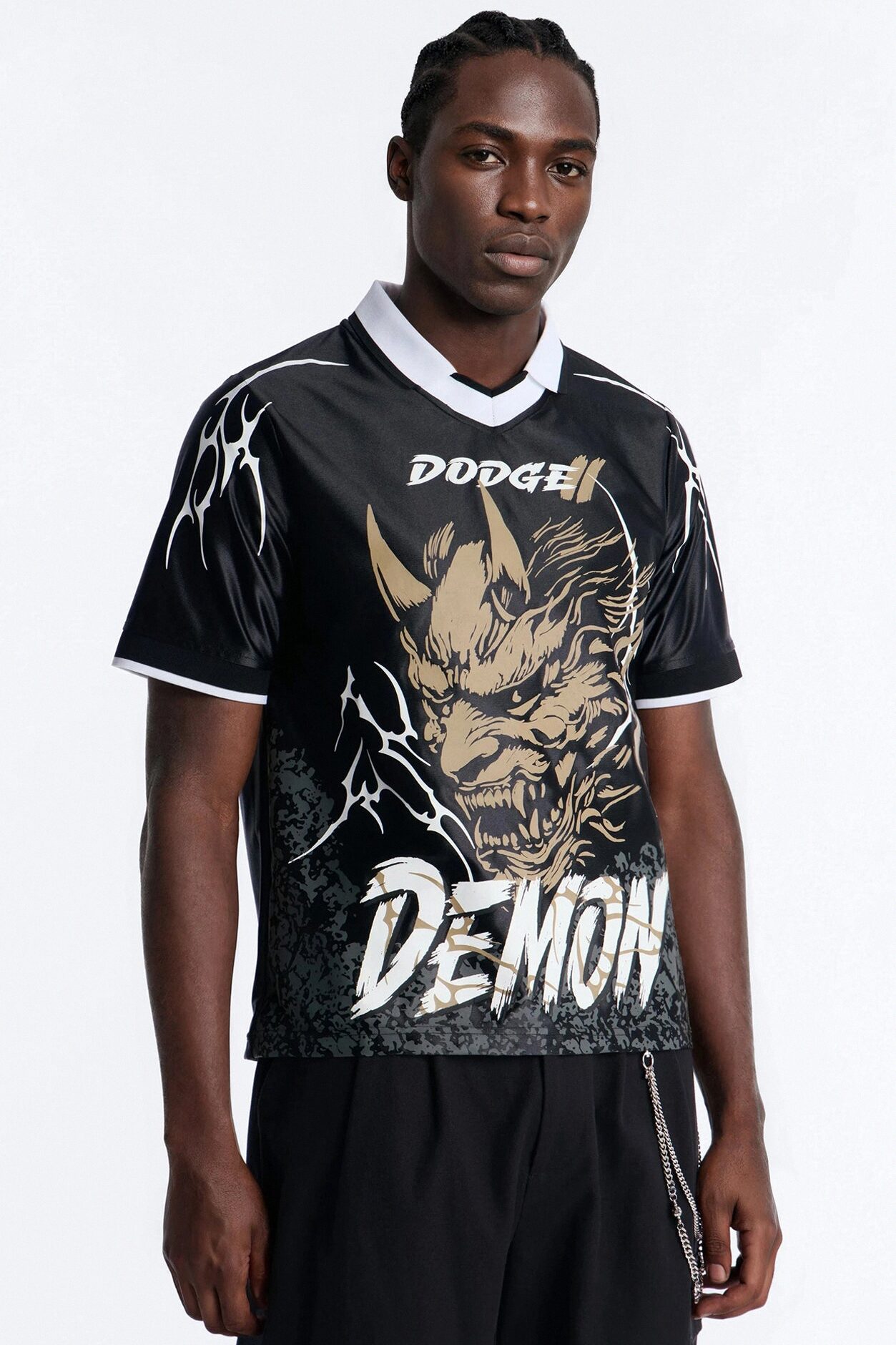 Dodge Demon Soccer Jersey Tee - Black